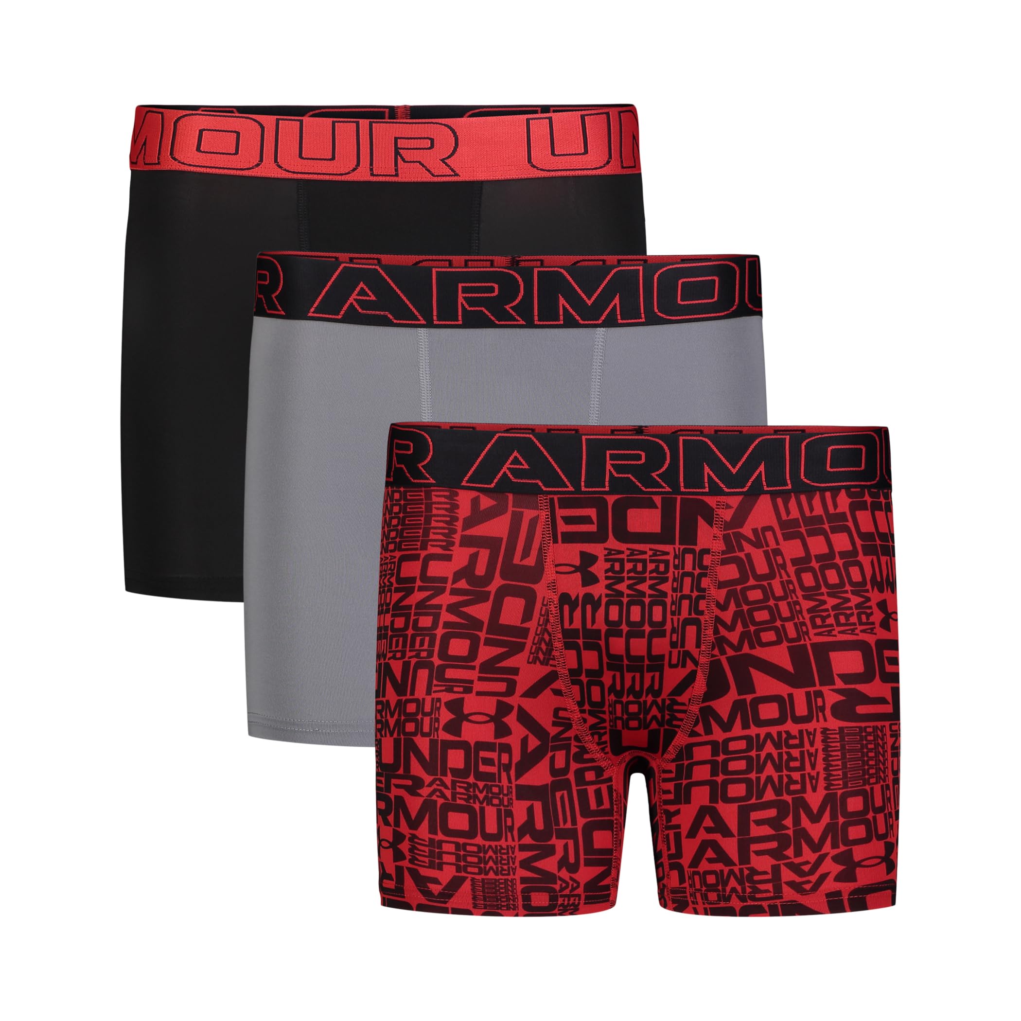 Under Armour Performance Tech- Prints 3-pack (big Kid)