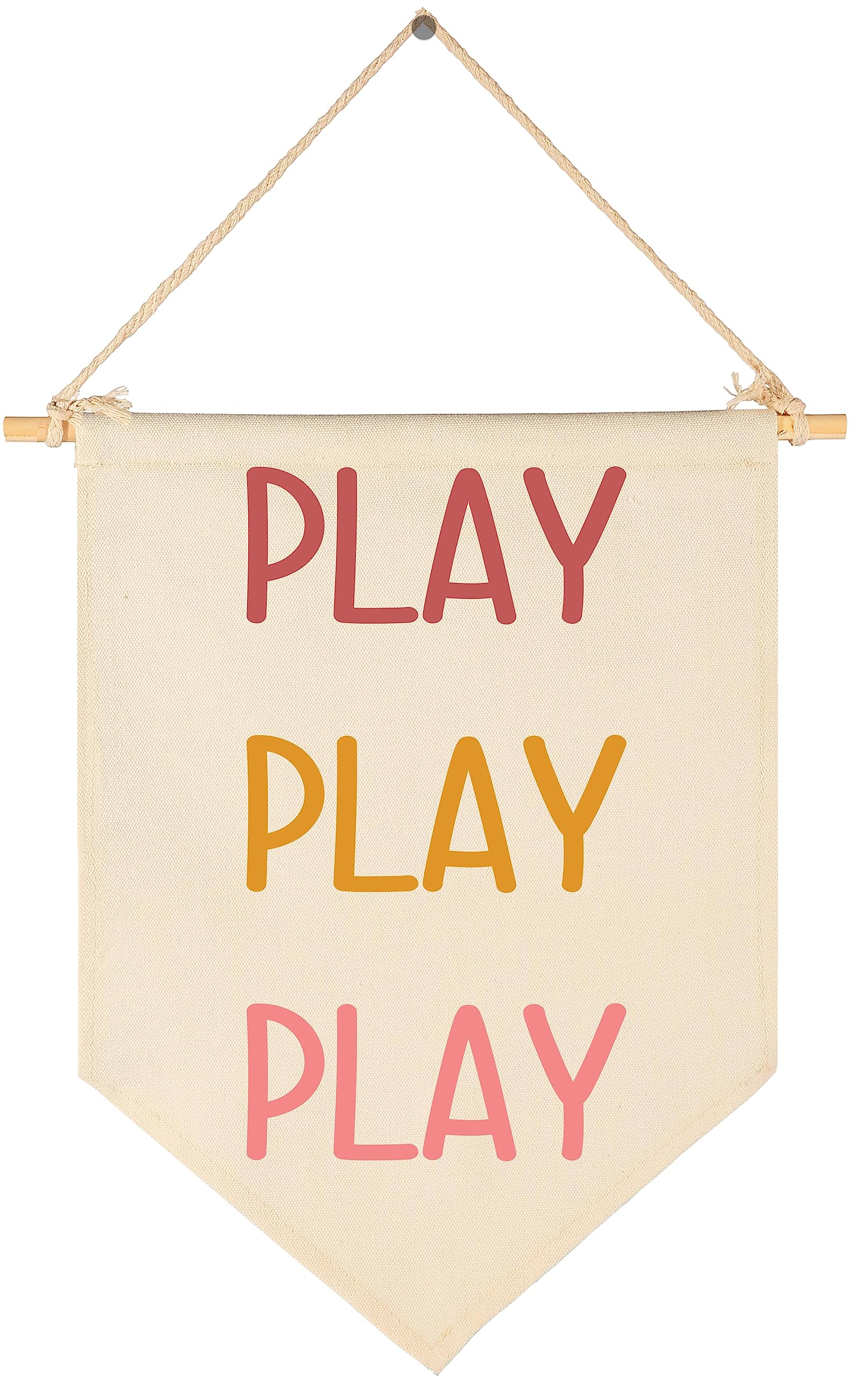 Play Play-Nursery Wall Flag Decor, Bedroom Decor,Playroom Sign, Decoration,Banner Pennant Gift for Newborn Boys Girls Kids,Baby Gift Shower for Baby Daguther Son,New Home Birthday Present