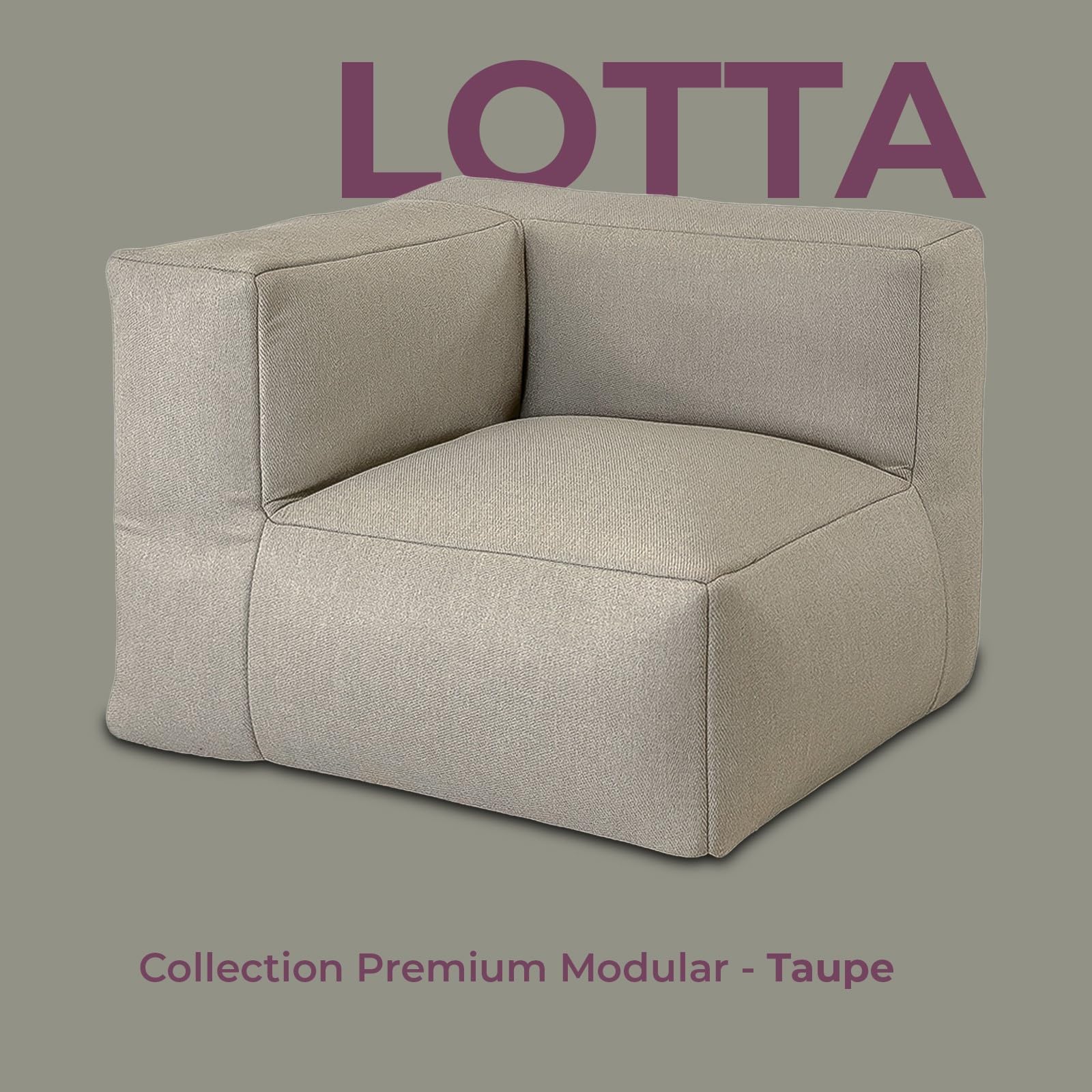 osoltus Premium Modular Lounge Lotta Axroma Olefin Taupe beige