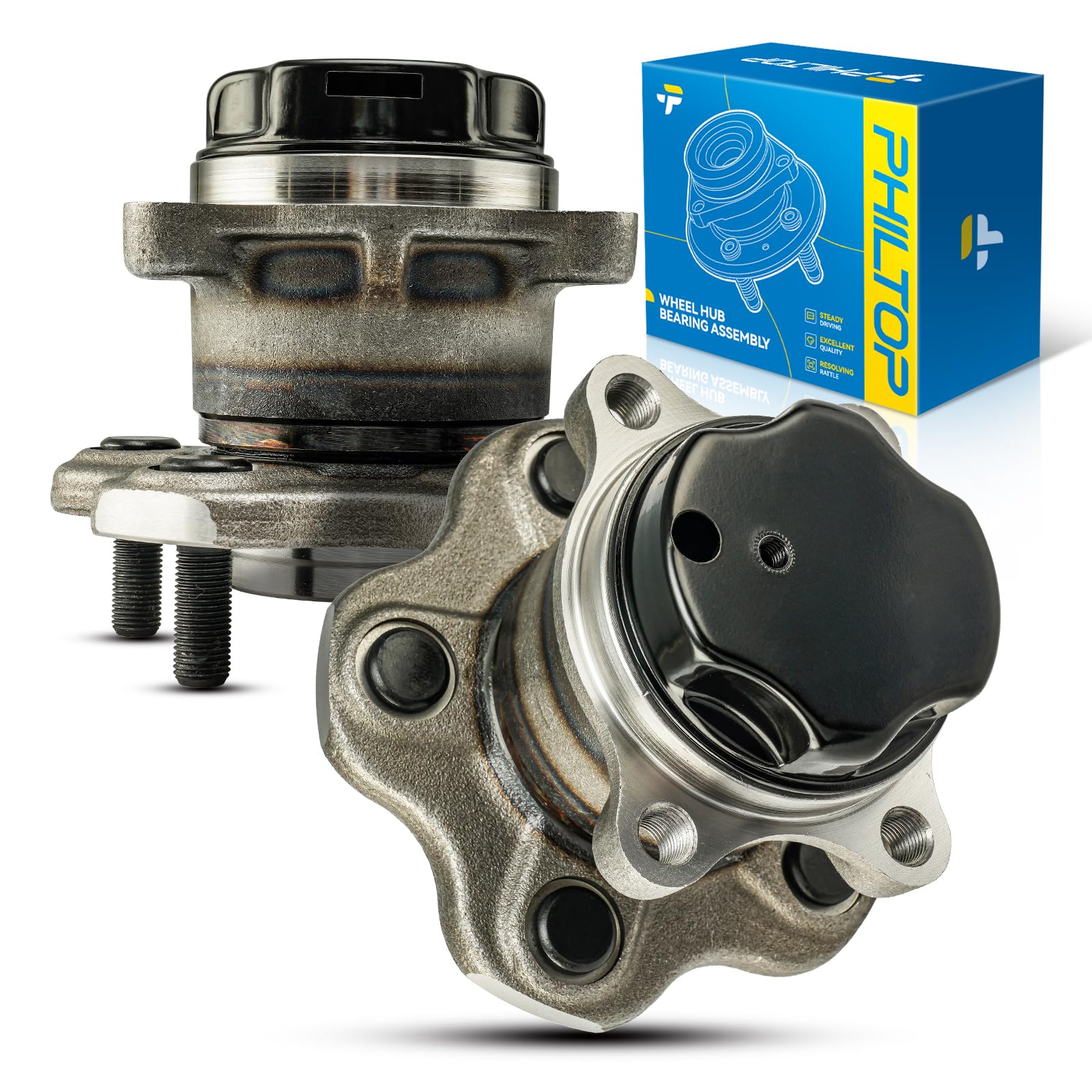 PHILTOP 512533 2 x Rear Wheel Bearing Hub Assembly for Nissan NV200