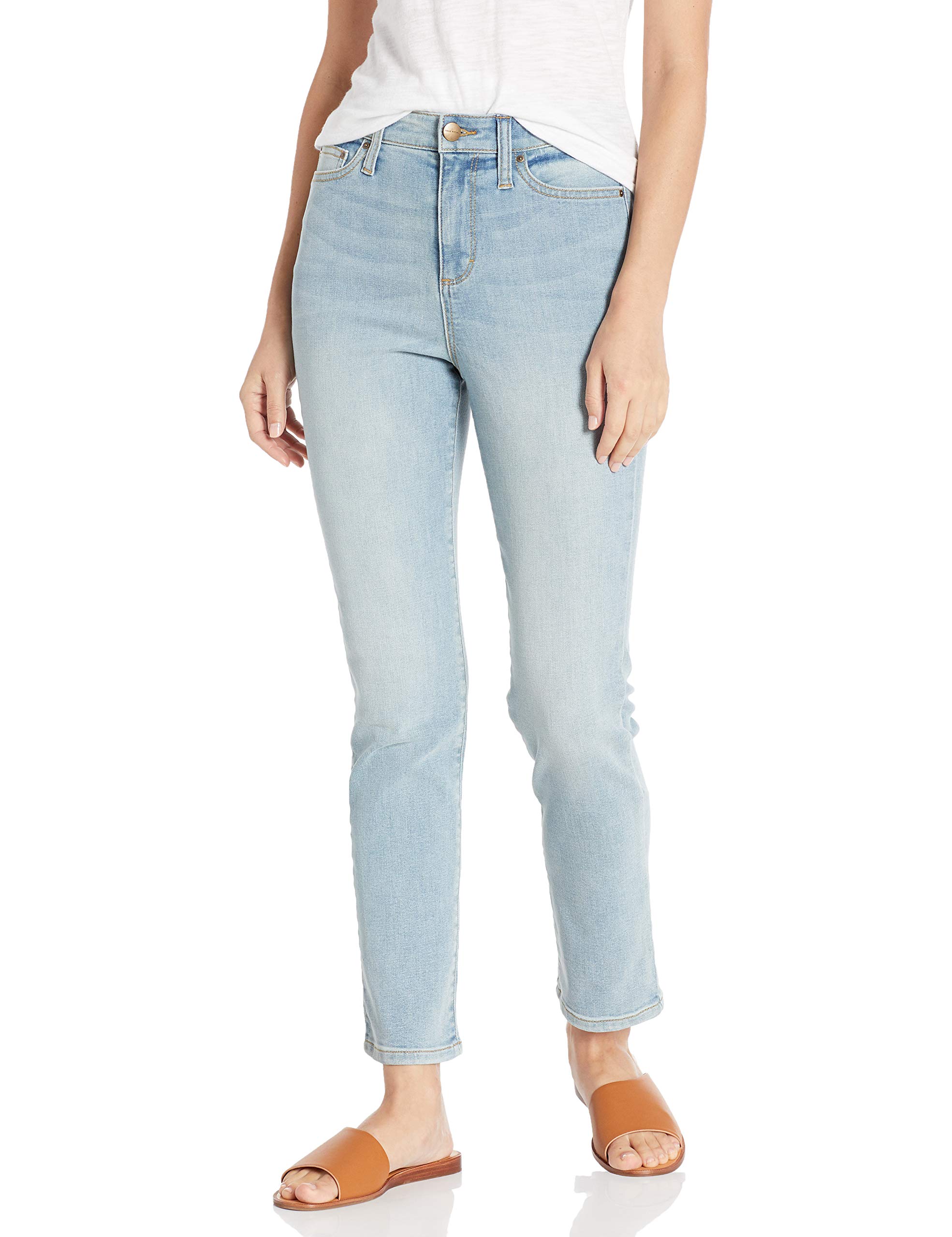Daily Ritual Women's High-Rise Slim Straight Jean