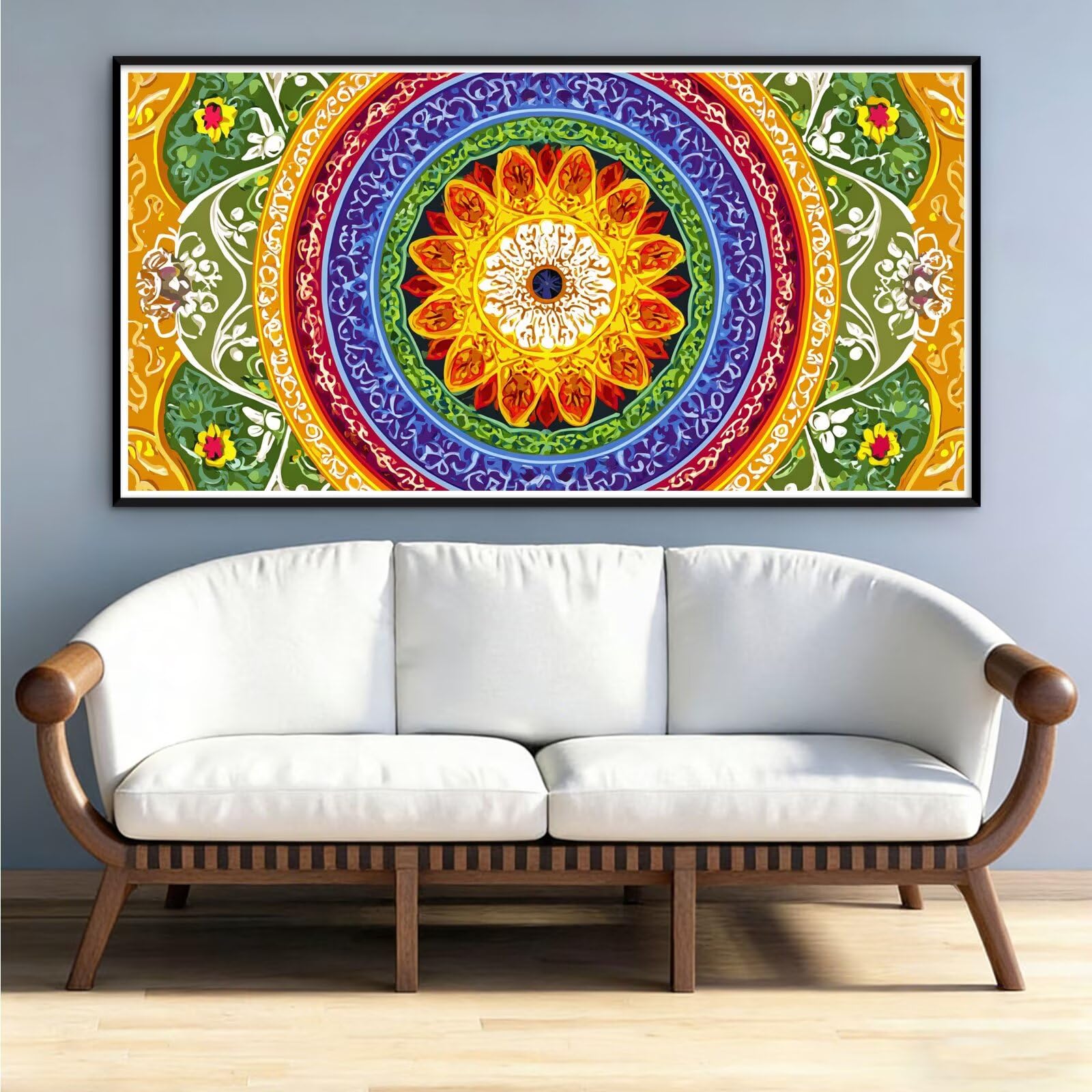 Malarstwo diamentowe, abstrakcyjny, dla dorosłych, mandala, "zrób to sam", zestaw dla początkujących, okrągłe pełne wiertło, malarstwo, haft krzyżykowy, nadaje się jako prezent, dekoracja ściany, 90 x