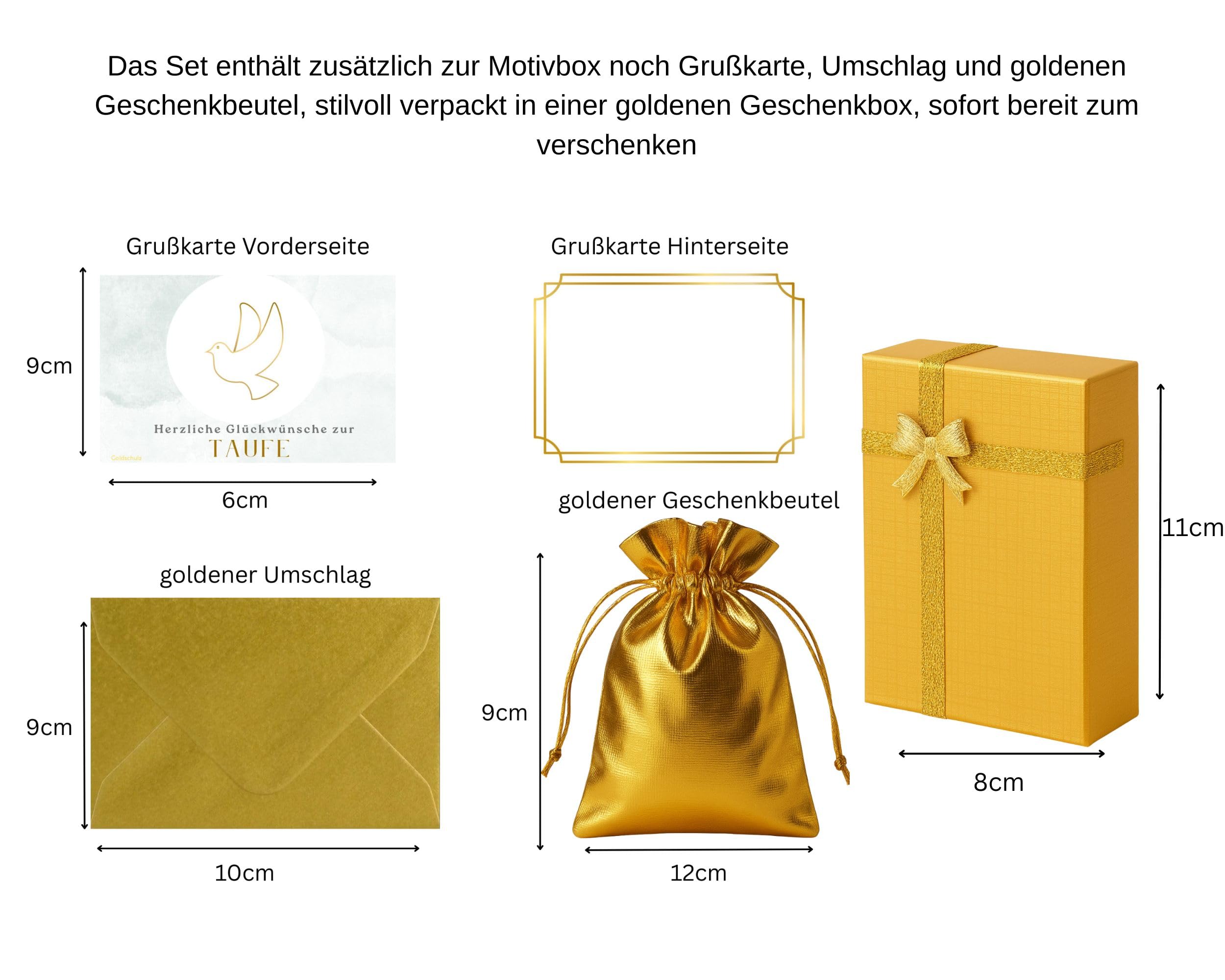Goldbarren 1g 1 Gramm Motivbox - Zur Taufe Elefant - Geschenk + Echtheitszertifikat