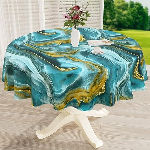 Miniatura 35 de misaya Mantel rectangular de vinilo impermeable, mantel lavable con reverso de franela, mantel de plástico para cena, picnic, interior y exterior