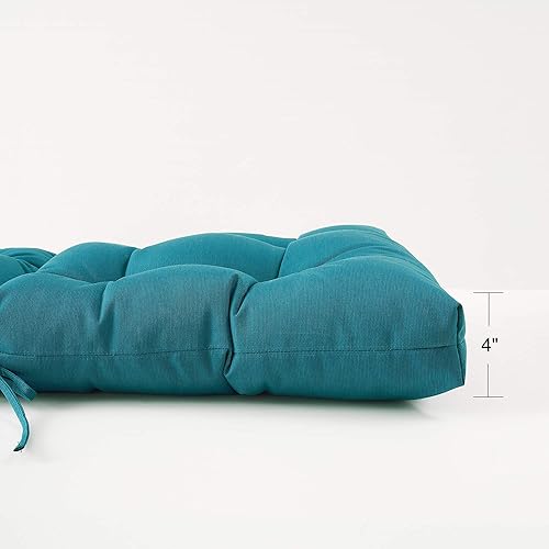 Miniatura 3 de ARTPLAN Adirondack - Cojín para silla de exterior para todo tipo de clima, cojín de mimbre para muebles de patio