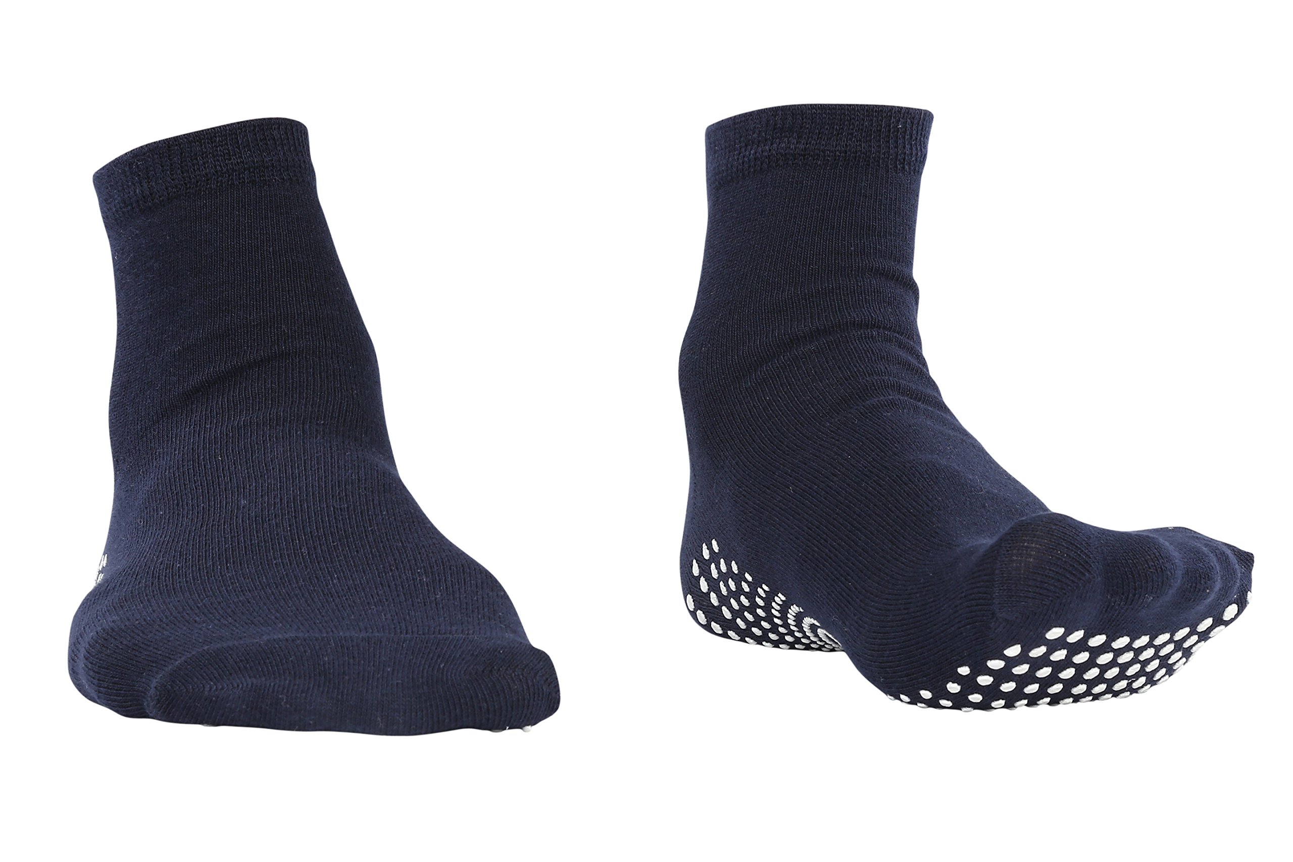 nofall Antislip Ankle Length Cotton Socks for Men, Ideal for Walking, Jogging, Yoga, Office and Home, Suitable for Daily Use, Pack of 5-picture-46