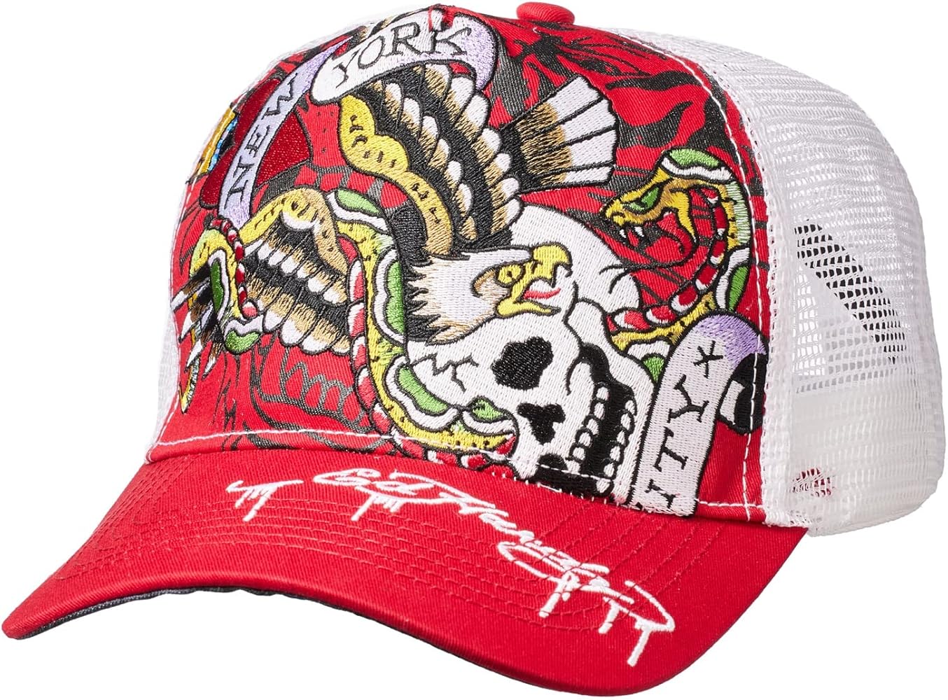 Amazon | [Ed Hardy] CAP 正規品 2023 タトゥー 刺繍 キャップ [並行