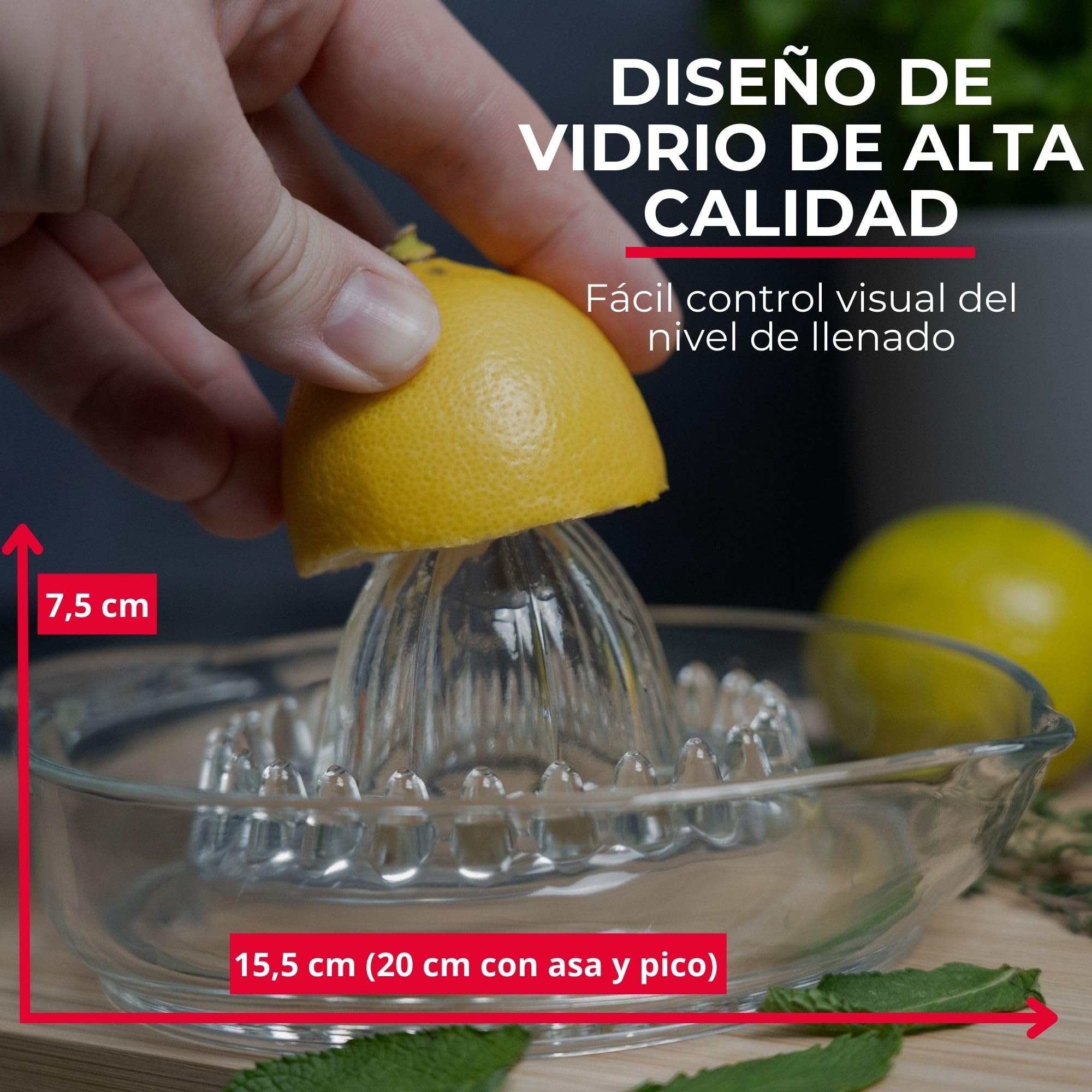 Westmark Exprimidor de cítricos 250 ml cristal transparente