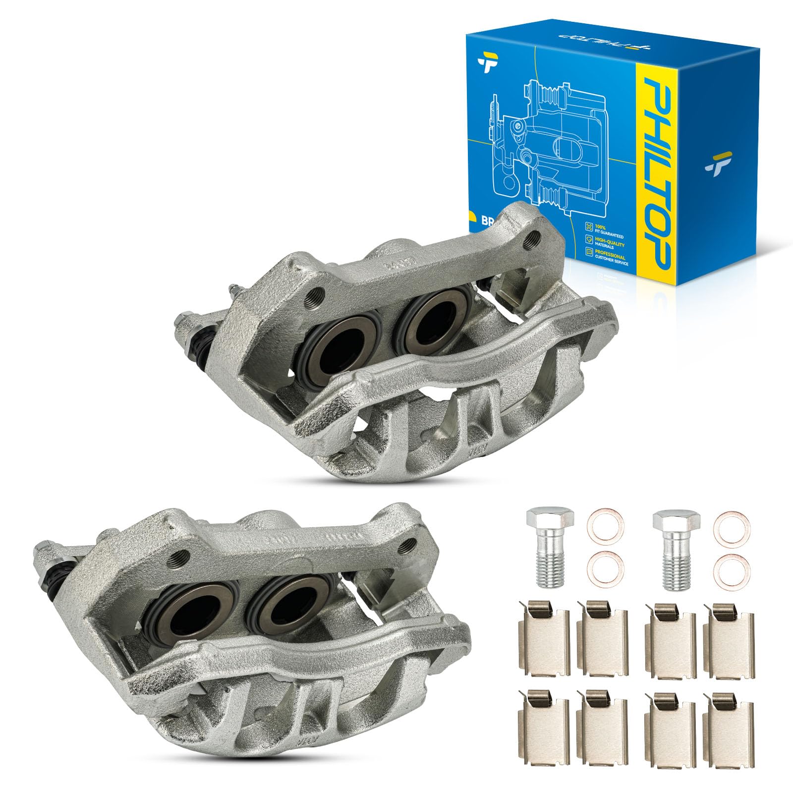 PHILTOP Front Brake Caliper w/o Pads Compatible with 2012-2020 F150