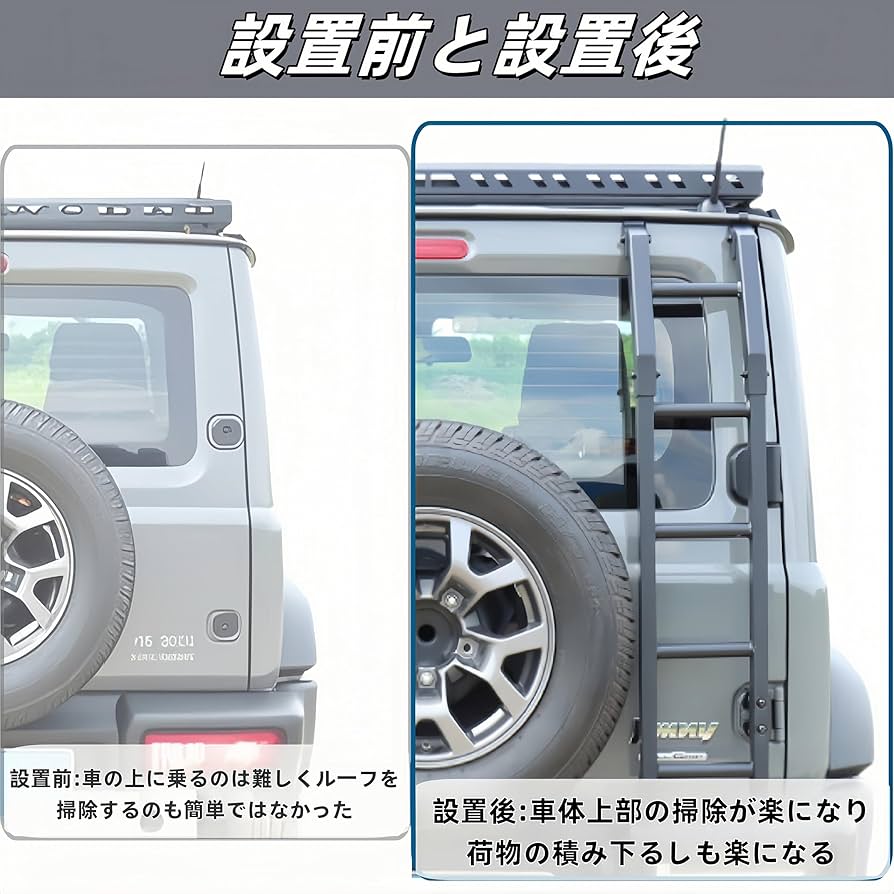 スズキ ジムニーjb64リアラダー　ヒンジカバー ジムニー JB64W / ジムニーシエラ JB74W ジムニーノマド JC74W