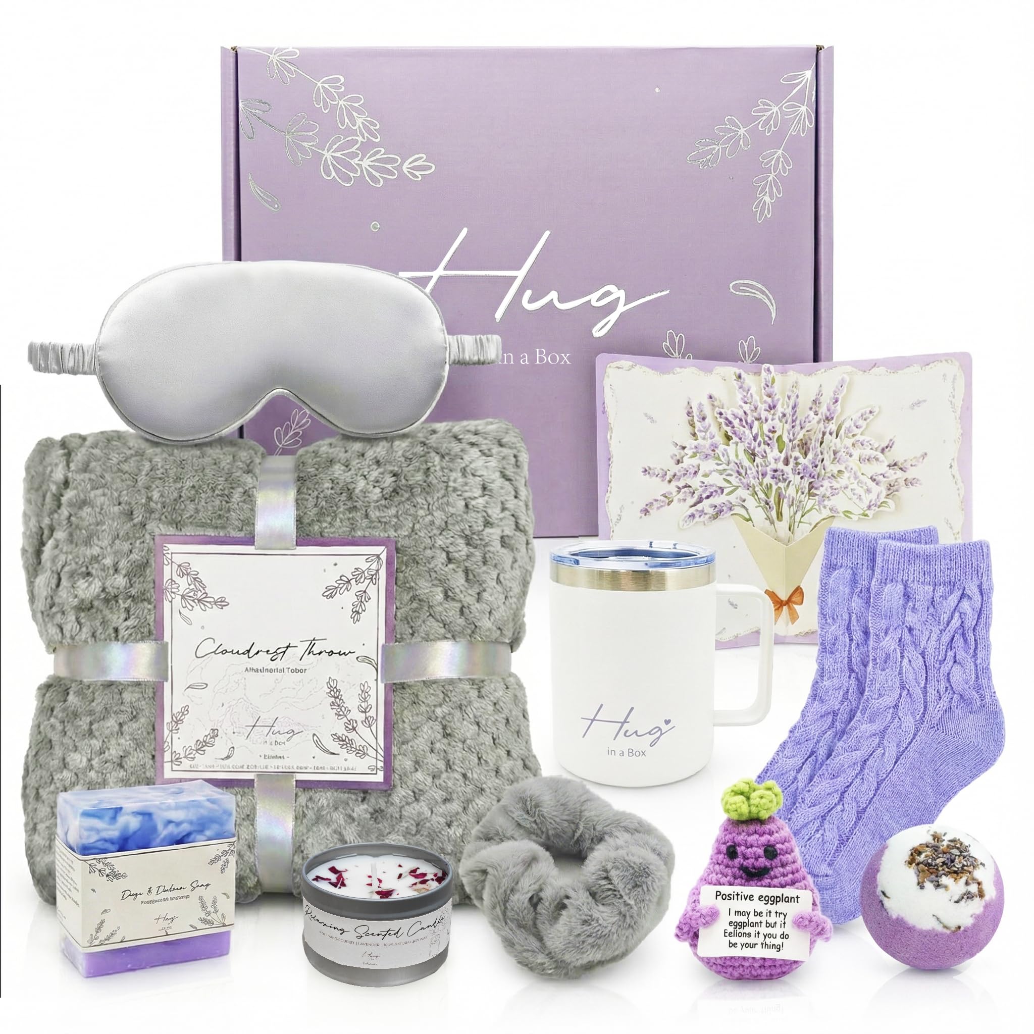 Get Well Care Package for Women with Blanket and Tumbler