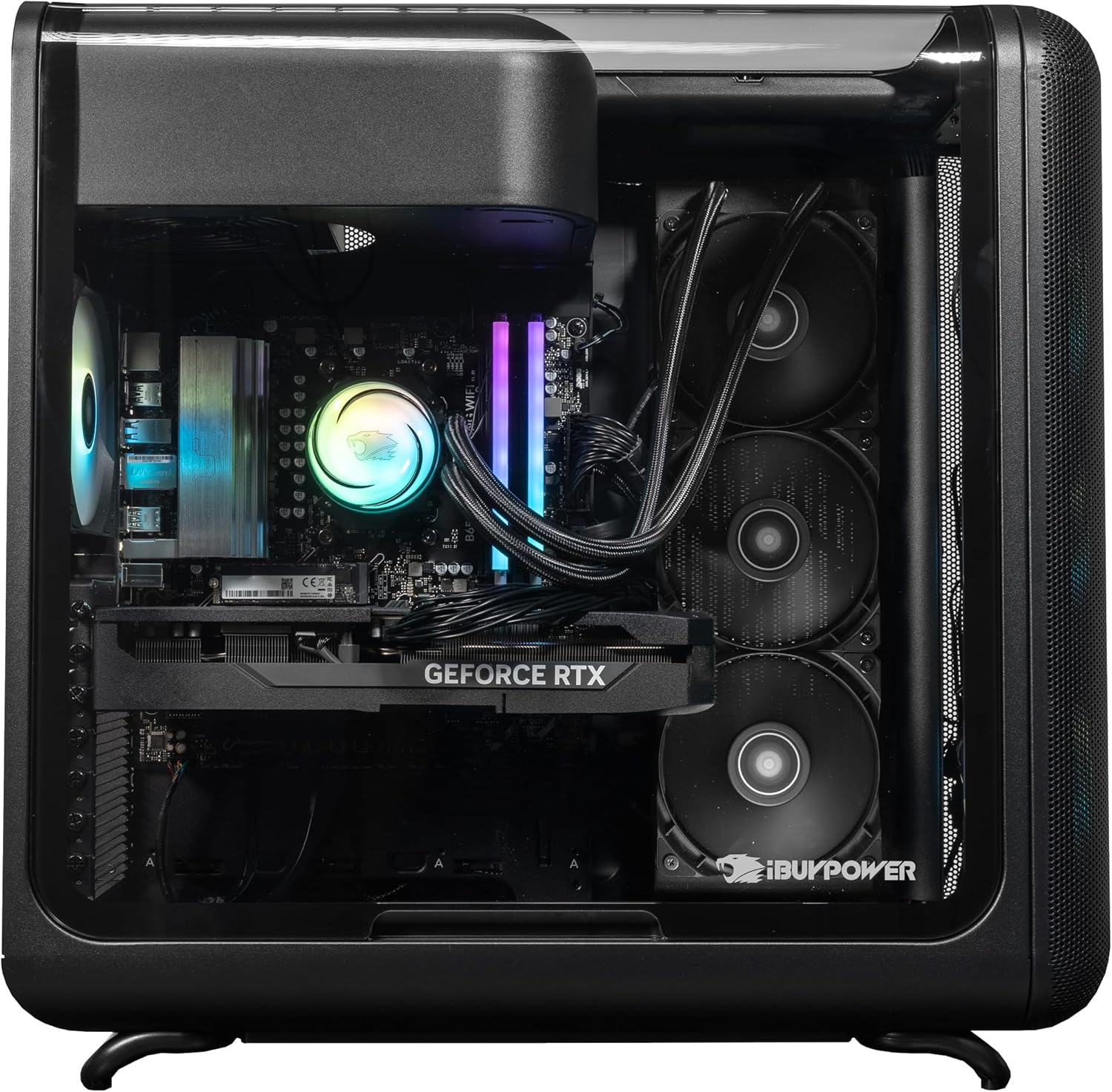 iBUYPOWER X50 Black Gaming PC Desktop Computer AMD Ryzen 7 9800X3D CPU, NVIDIA GeForce RTX 5070Ti 16GB GPU, 32GB DDR5 RGB 5200MHz RAM, 2TB NVMe SSD, Windows 11 Home, Keyboard, Mouse - X50BA7N57T01