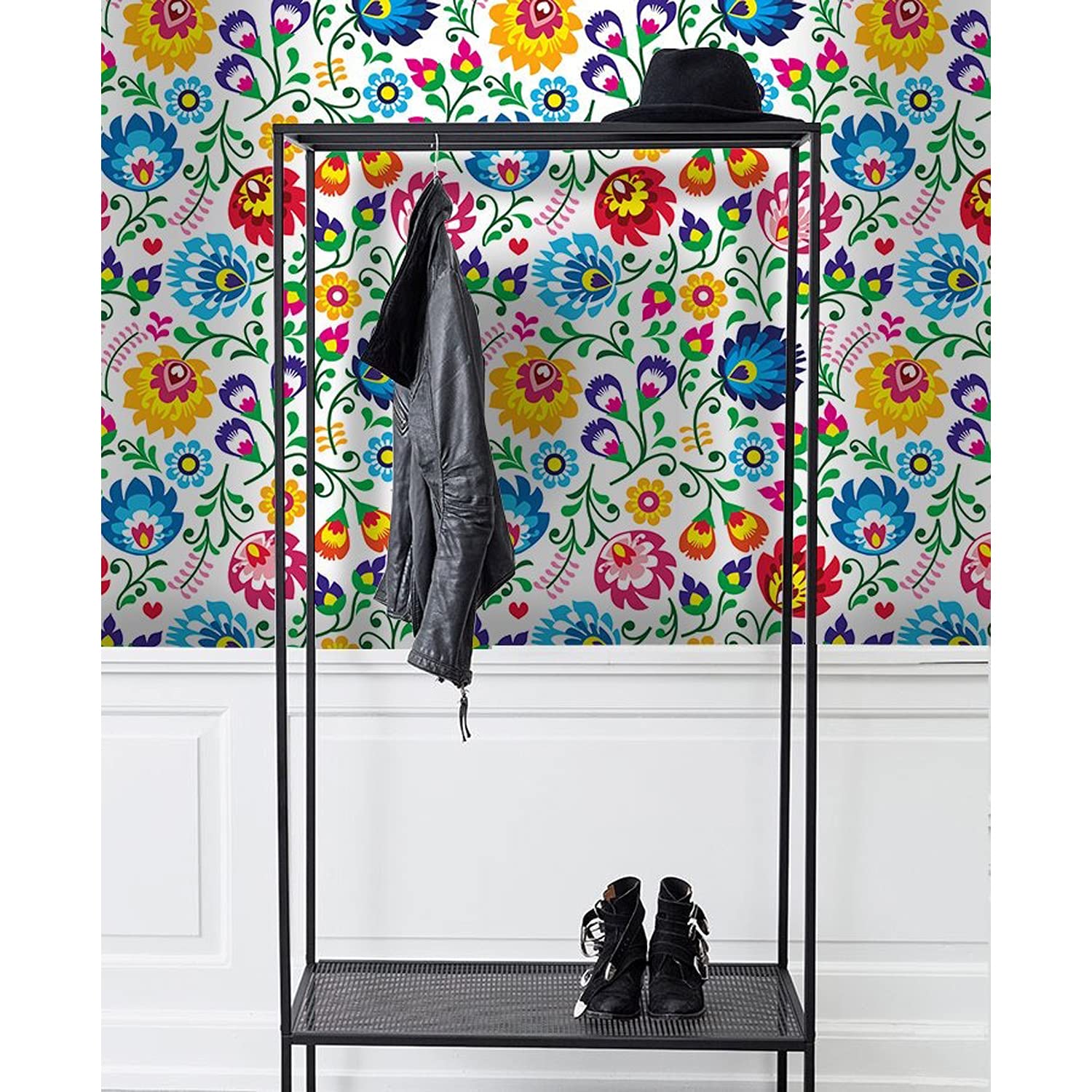 Papier peint haut de gamme folklorique 416x254cm en latex Muralo