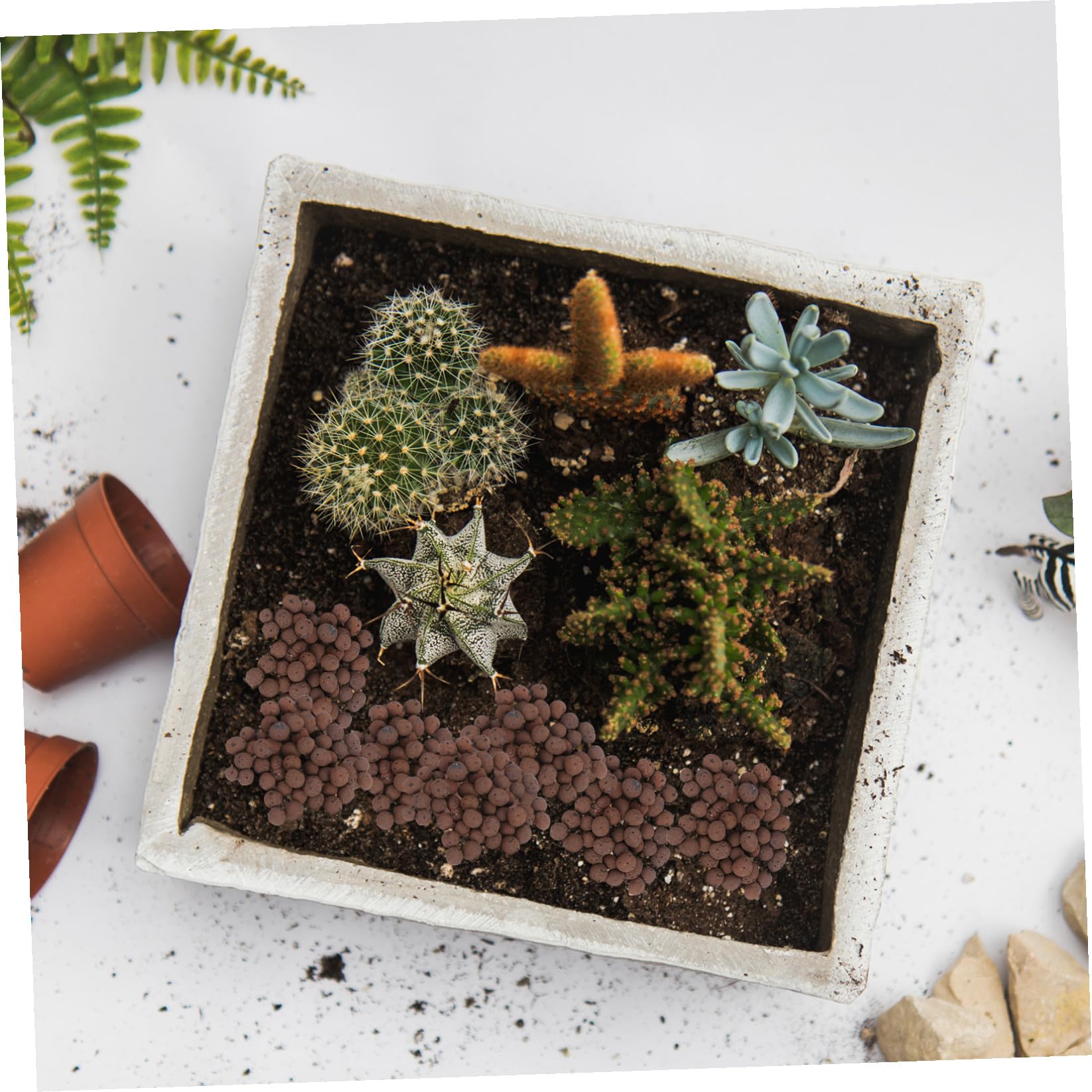 2taschen Blähton Blumentopf Dekoration Aus Atmungsaktivem Material Gartenwerkzeug Für Blumenpflanzzubehör Verbessert Wachstumsumgebung