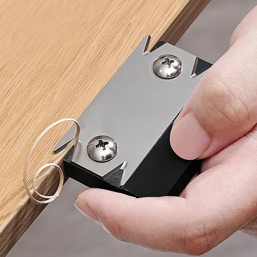 Edge Banding Trimmer - 2025 Upgraded Mini Edge Band Trimmer & Cutter, Stainless Steel Blade Veneer Edge Trimmer for Woodworking, Durable Edgebanding Trimming Tool for Wood, Veneer, PVC, ABS(Trimmer)