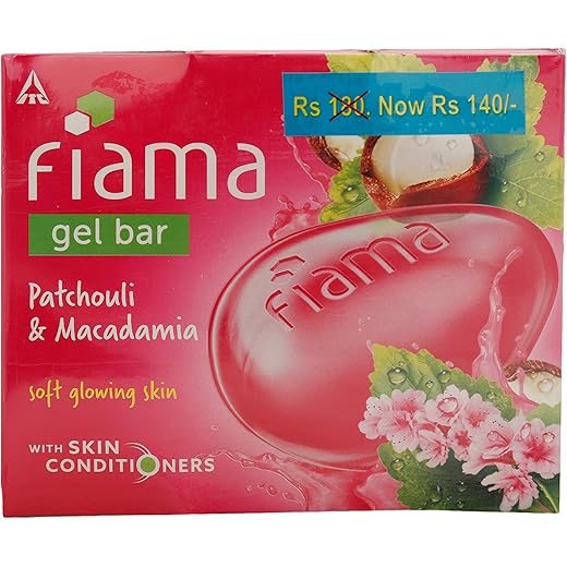 Fiama Gel Bar 125g Pack of 3 - Soft Skin 125 g
