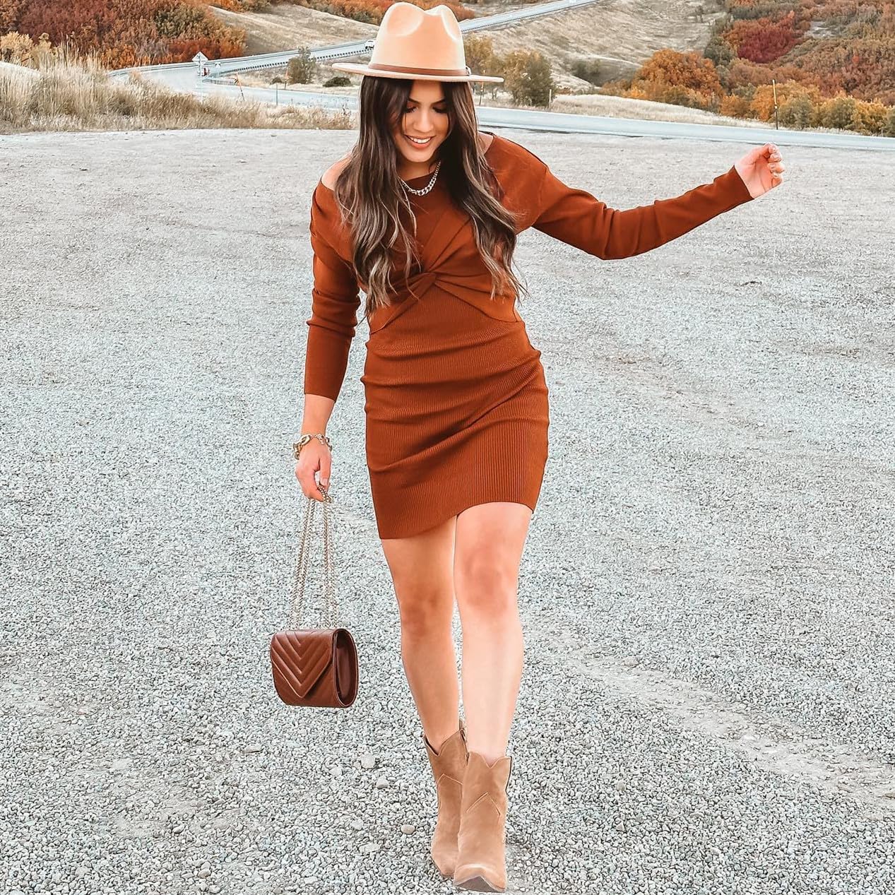 Dasein Women Small Quilted Crossbody Bags Stylish Designer Evening Bag Clutch Purses and Handbags with Chain Shoulder Strap - Image 2