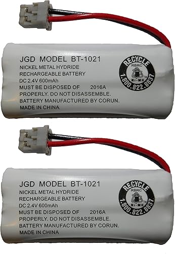 Miniatura 4 de Batería de repuesto recargable de alta capacidad BT-1021 BBTG0798001 para teléfonos inalámbricos Uniden (paquete de 3)