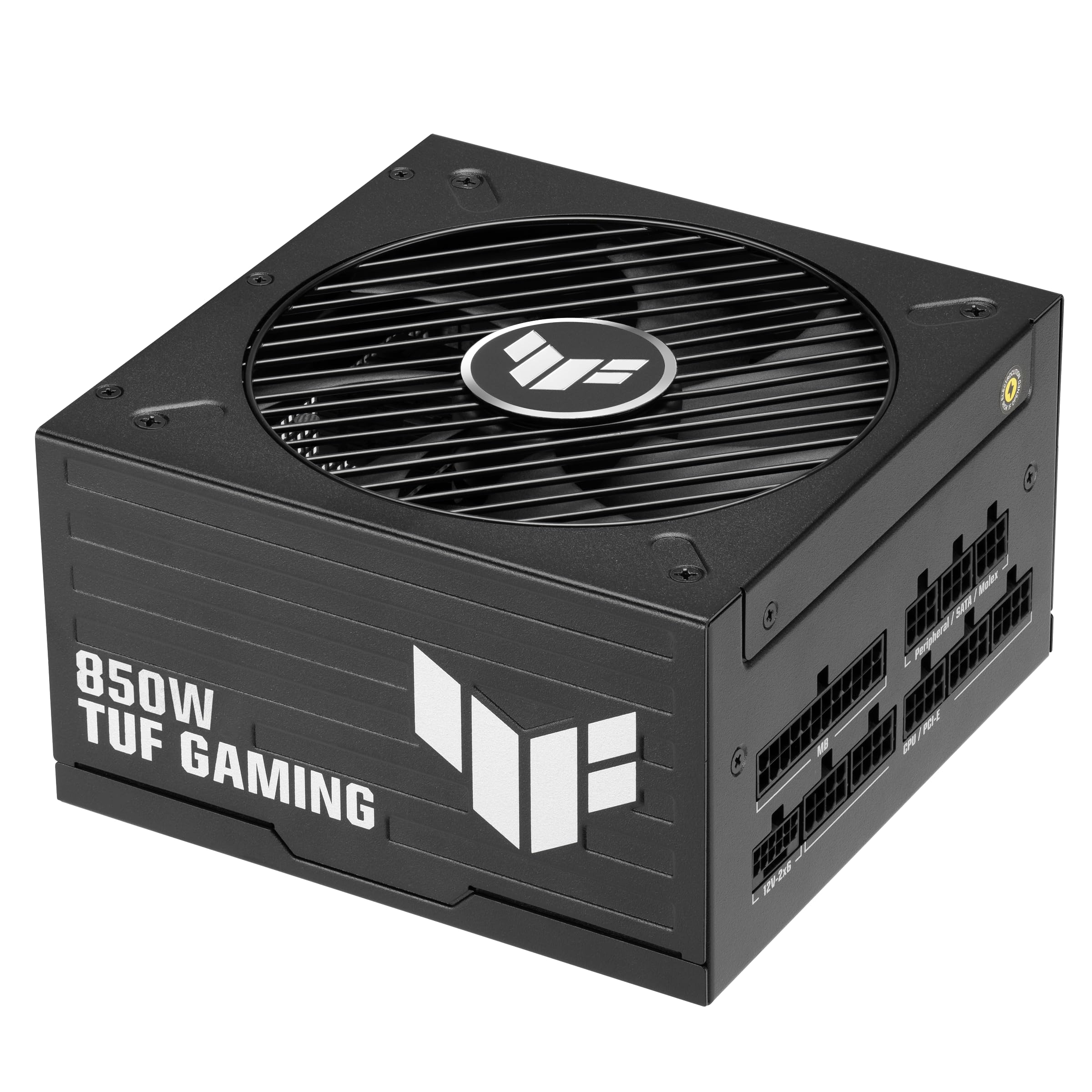 ASUS TUF Gaming 850 W Platinum Gaming zasilacz sieciowy (850 W, wentylator z podwójnym łożyskiem kulkowym, kompatybilny z ATX 3.1 i PCIe 5.1, certyfikat 80 Plus Platinum, trawiony kabel, czarny)