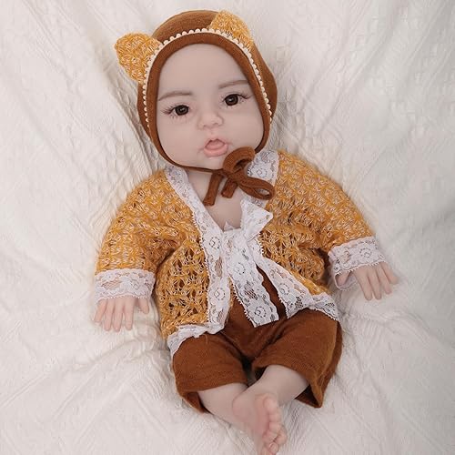 Muñecas de bebé de silicona de cuerpo completo, ojos abiertos, bebé recién nacido, no vinilo suave, el mejor regalo para niños y padres de