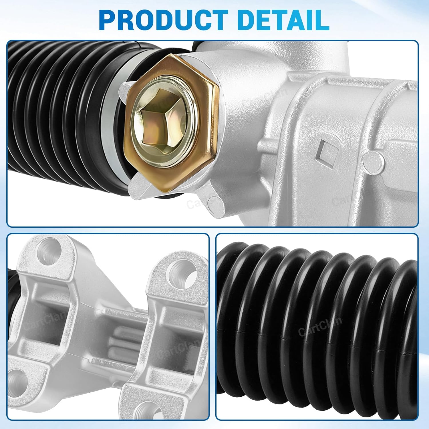 G29 Steering Gear Box Assembly, Golf Cart Steering Gear Box Rack and Pinion Suitable for Yamaha G29 Gas or Electric Cart, Replace OEM# JW1-F3400-00