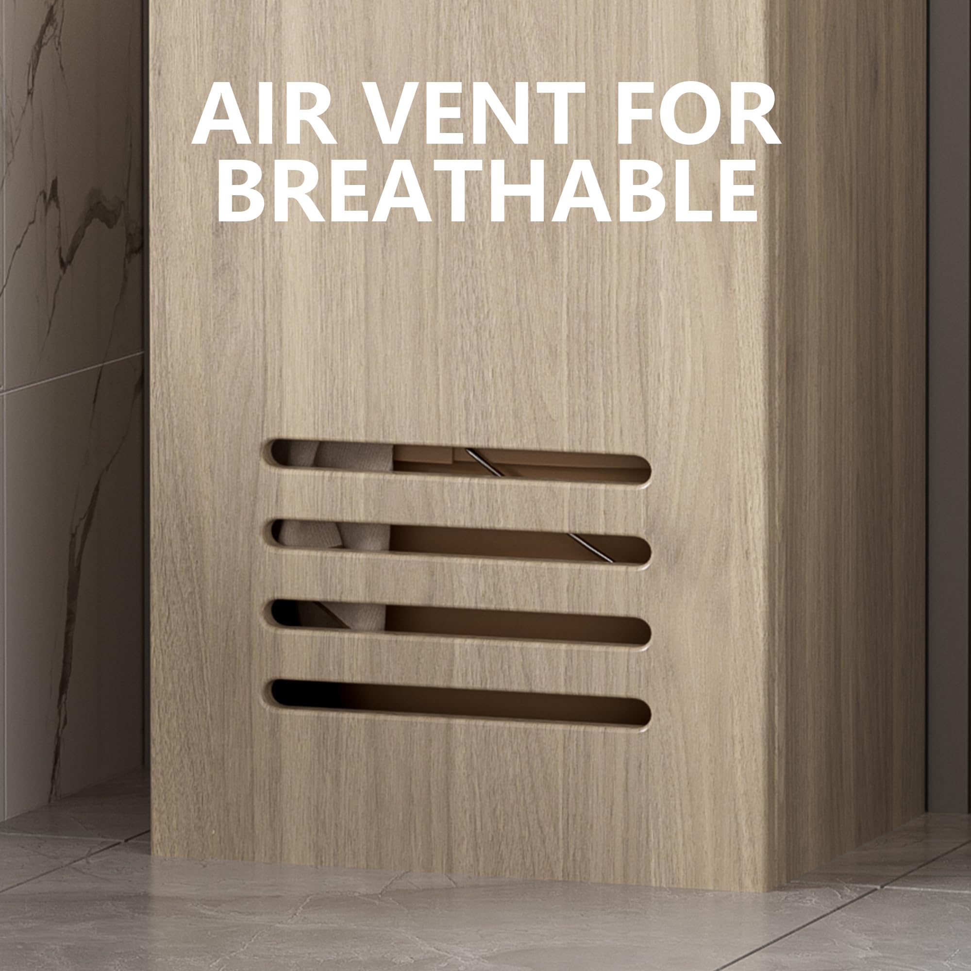 Putzschrank Besenschrank,Putzschrank Schmal 40cm Breit,Mehrzweckschrank Haushaltsschrank Praktische Schrank für Staubsauger Besen,Staubsaugerschrank mit Regale und Kleiderstange,40*30*160cm,Holzfarbe