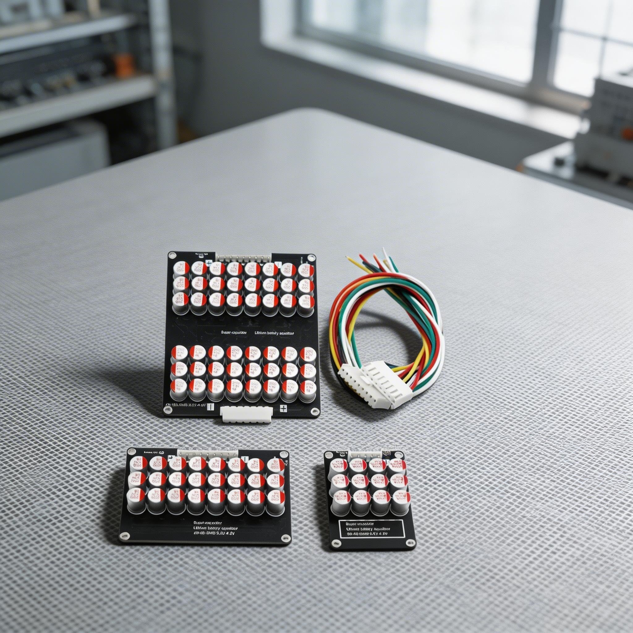 Equalizzatore attivo professionale 5.5a per sistemi da 3s a 21s che offrono un bilanciamento rapido e tecnologia di trasferimento di energia capacitiva nero (16 spiedini)