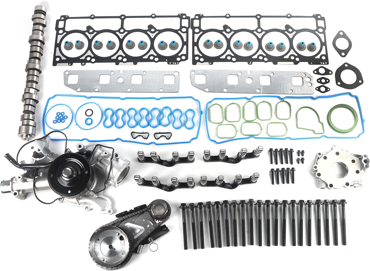 Non MDS Lifters Camshaft Kit Valve Cover Gasket Fits for 2003-2008 Ram 1500 2500 3500 5.7L Engine Replace OE 53022064AA HS26284PT 5038785AB 53021308AC