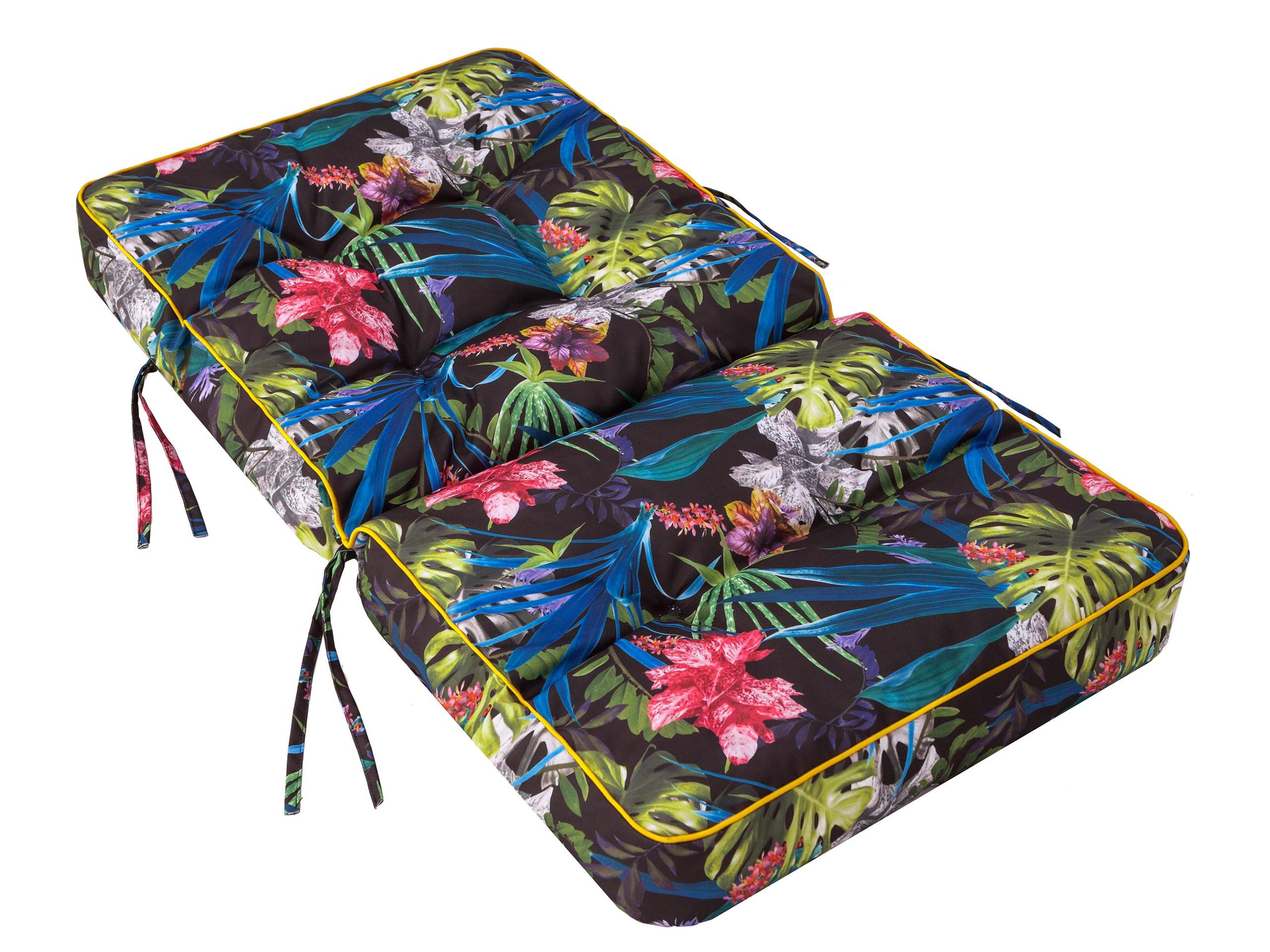 Bjird - Coussins Pour Bancs De Jardin - Cendre, 3 X 50 Cm - Coussins Assise & Dossier Souples - Jardin