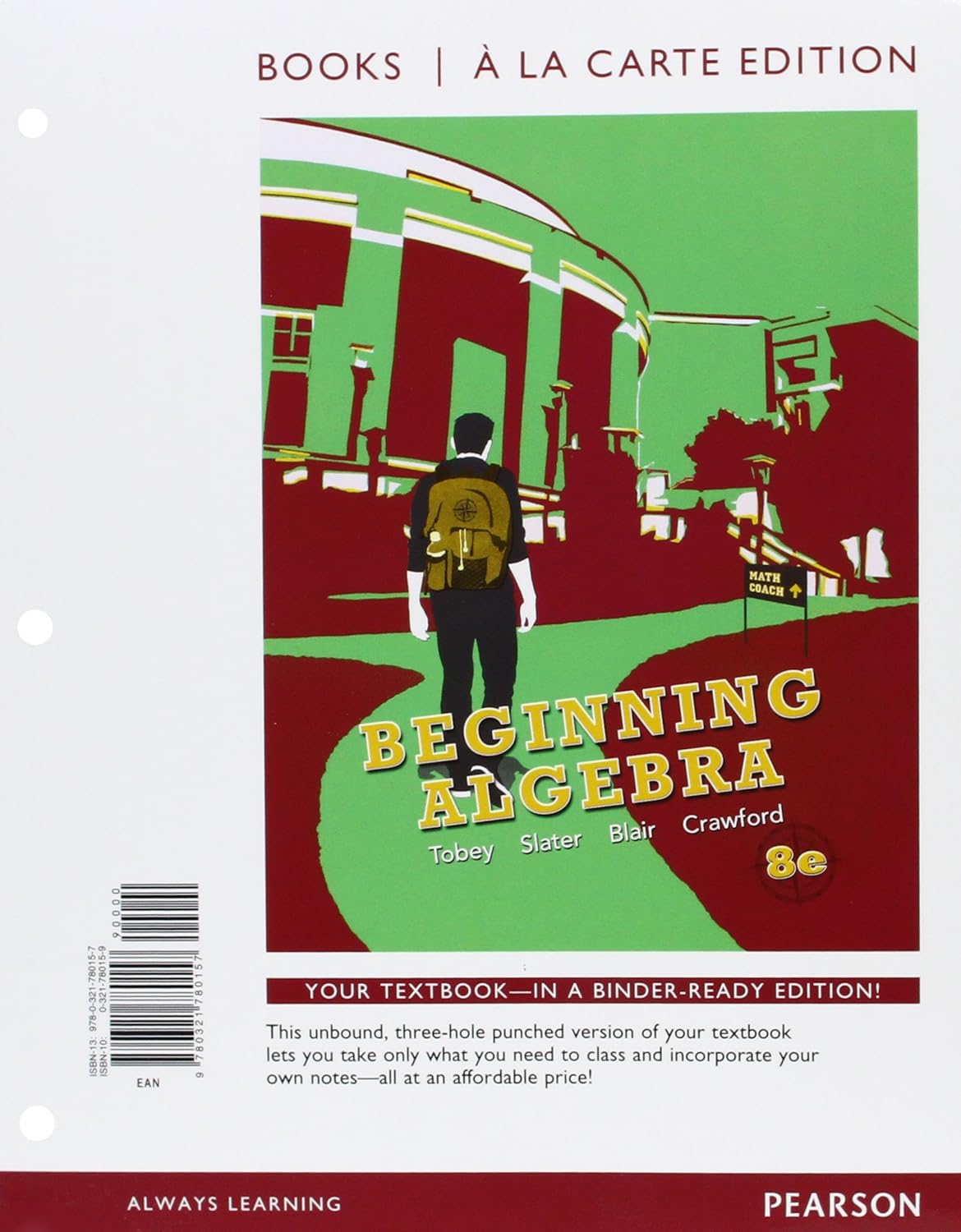 Beginning Algebra, Books a la Carte Edition (8th Edition) Tobey Jr