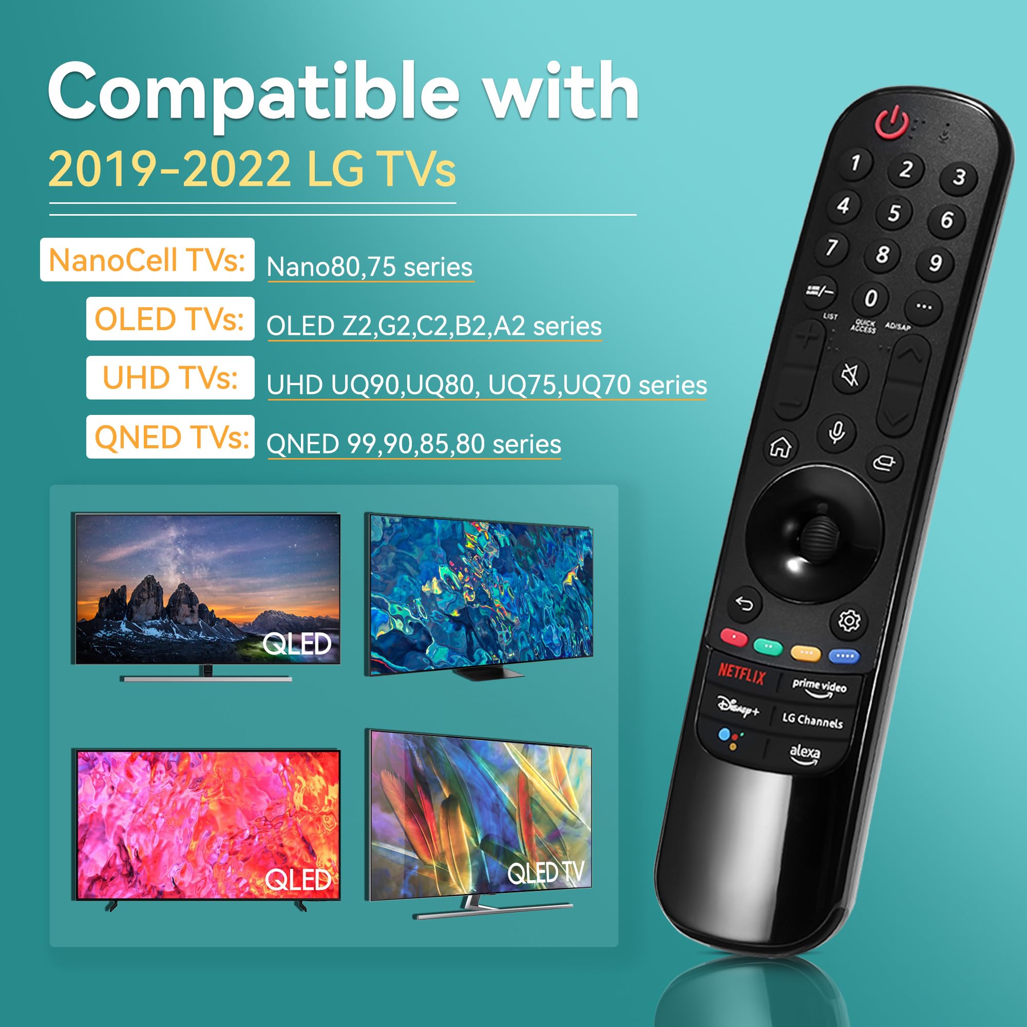 Lg Remote New Model Lg Magic Remote Replacement Remote Control?with Pointer And Voice ...