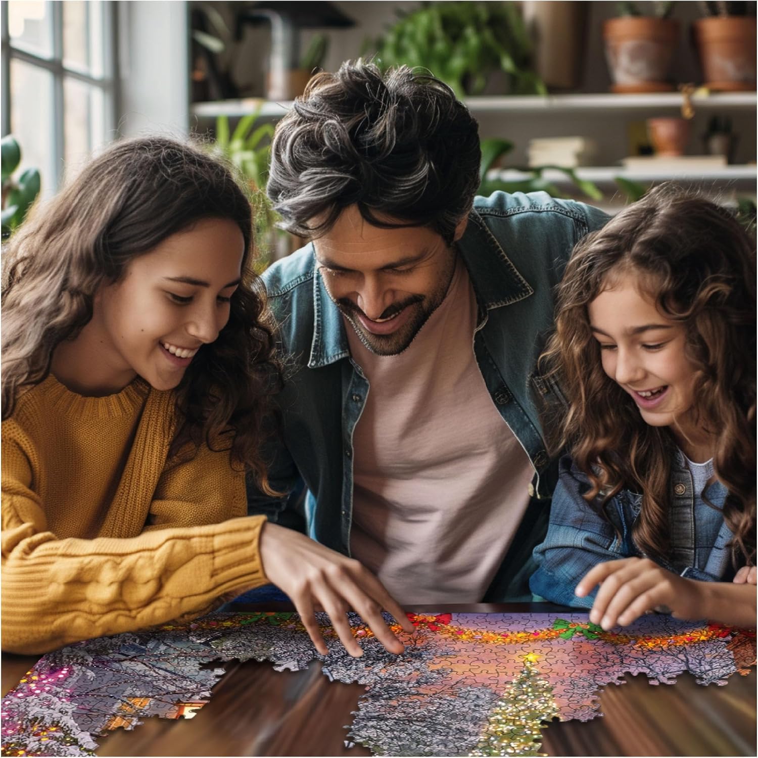 White Mountain 1000 Piece Jigsaw Puzzle Winter Christmas Holiday Puzzles for Adults and Kids 24"x30" Large Pieces - Holiday Singers