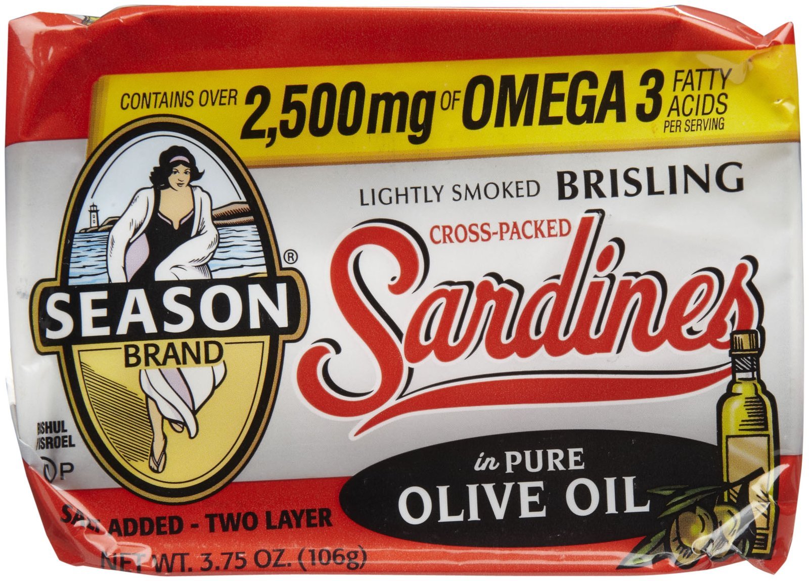 Season Product Crosspack Sardines, 3.75 oz