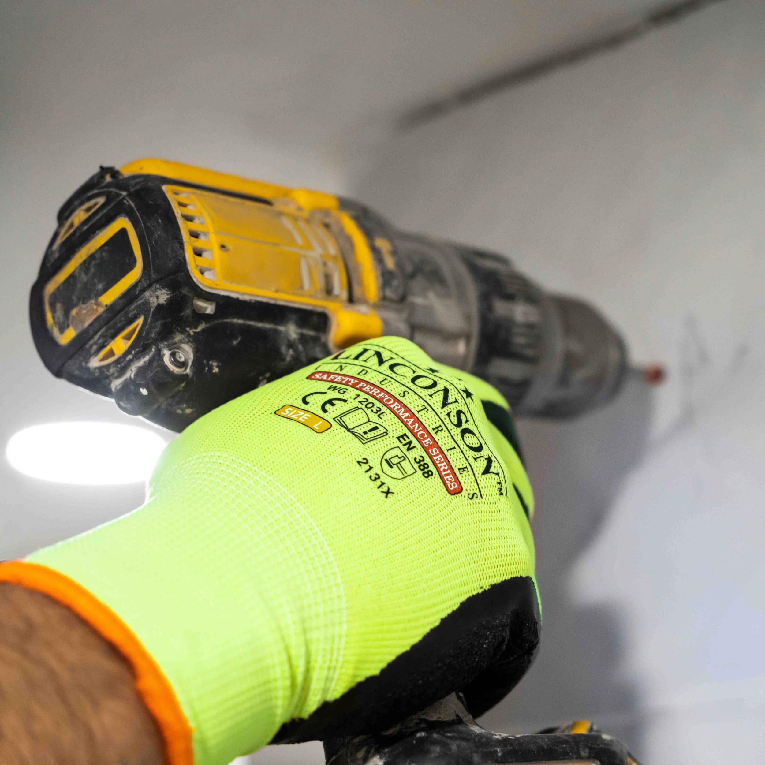 linconson 12-pak Safety Performance Series Construction Mechanics Wrinkle Latex Work Gloves