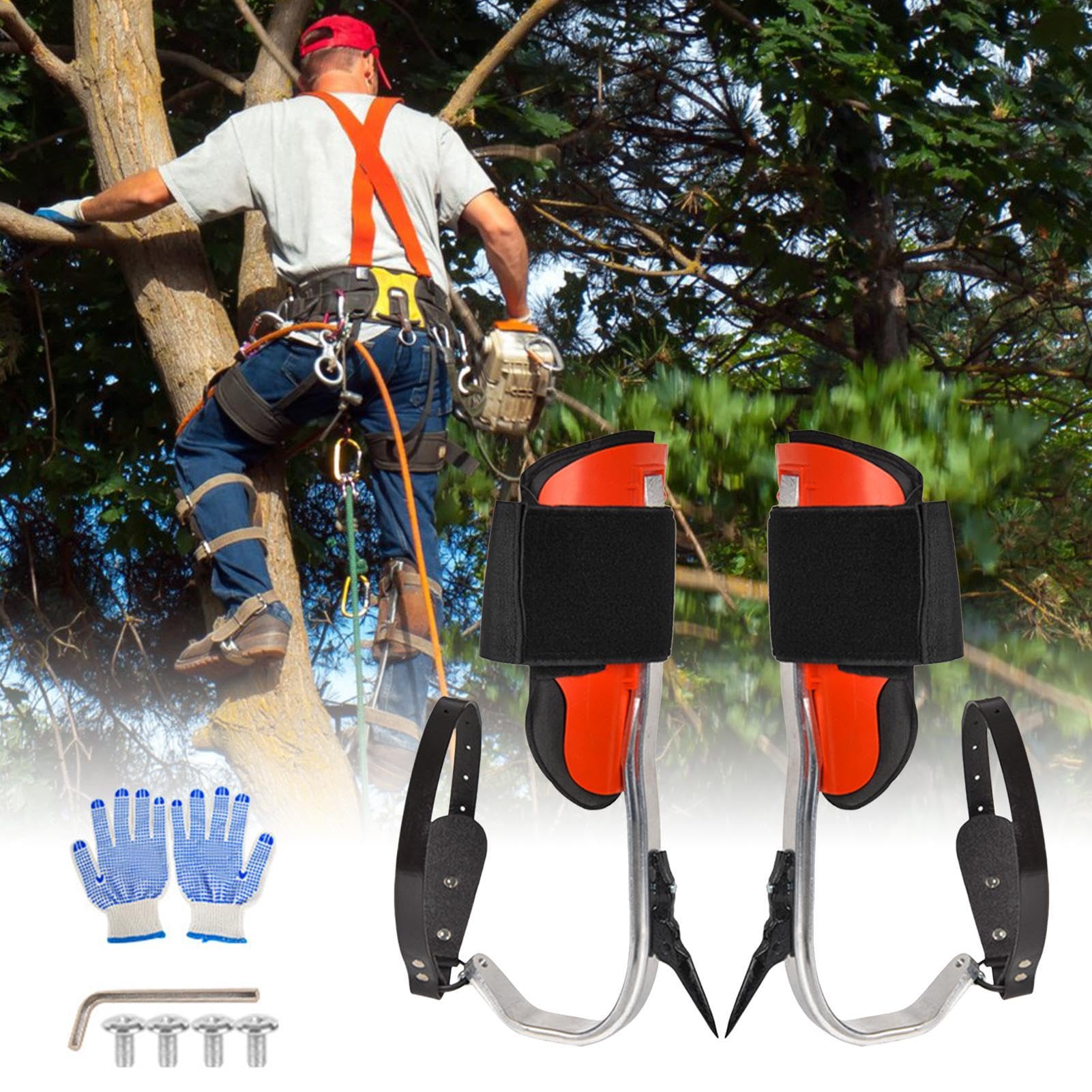 Picchi da arrampicata, palme da arrampicata su palme in lega - Attrezzatura da arrampicata per palme, attrezzature per alberi, scarpe da arrampicata per alberi per raccogliere frutta