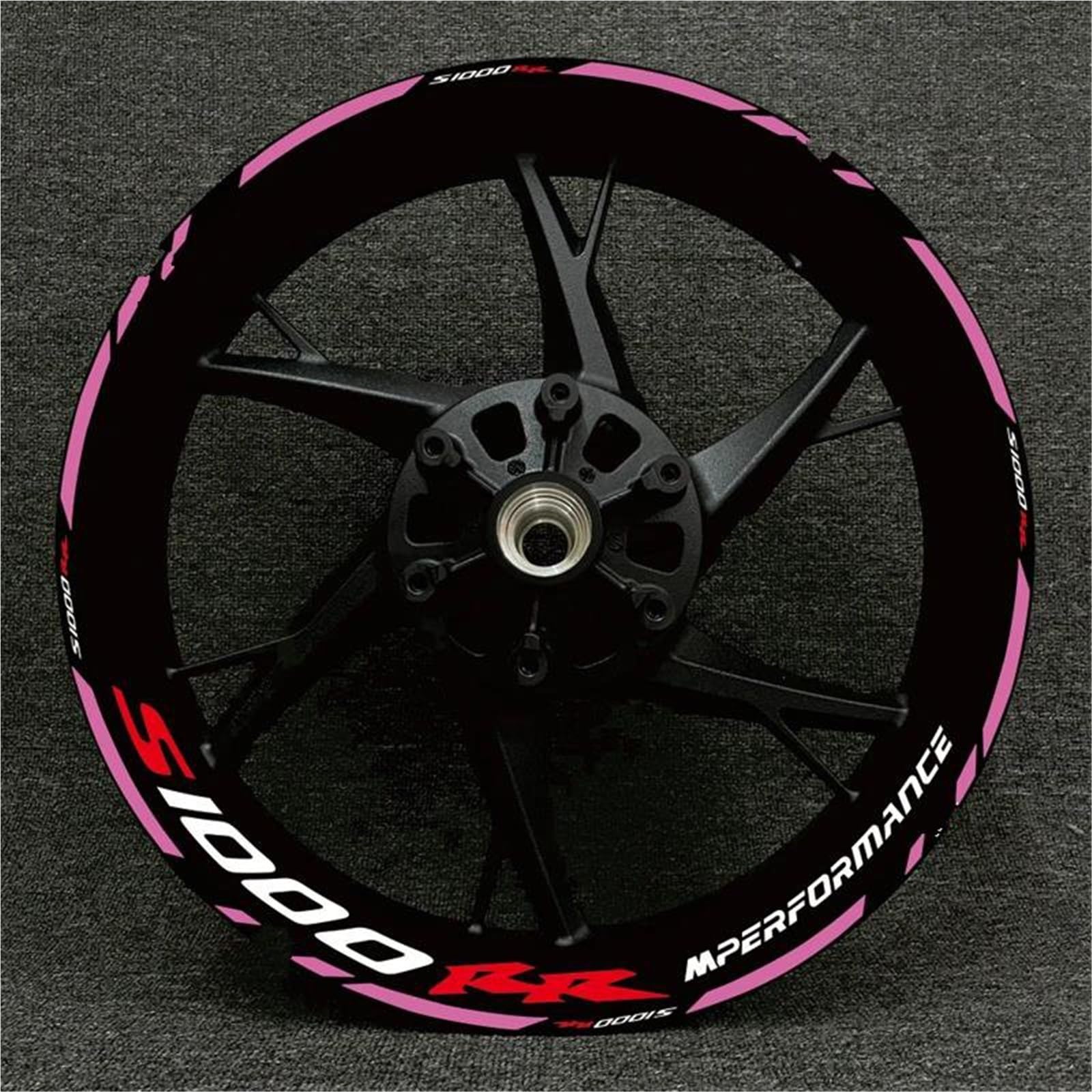 Motorcycle Racing Equipment Wheel Tire Rim Decoration Adhesive Reflective Decal Sticker for BMW S1000XR S1000R 1000RR Decorative(Color21)