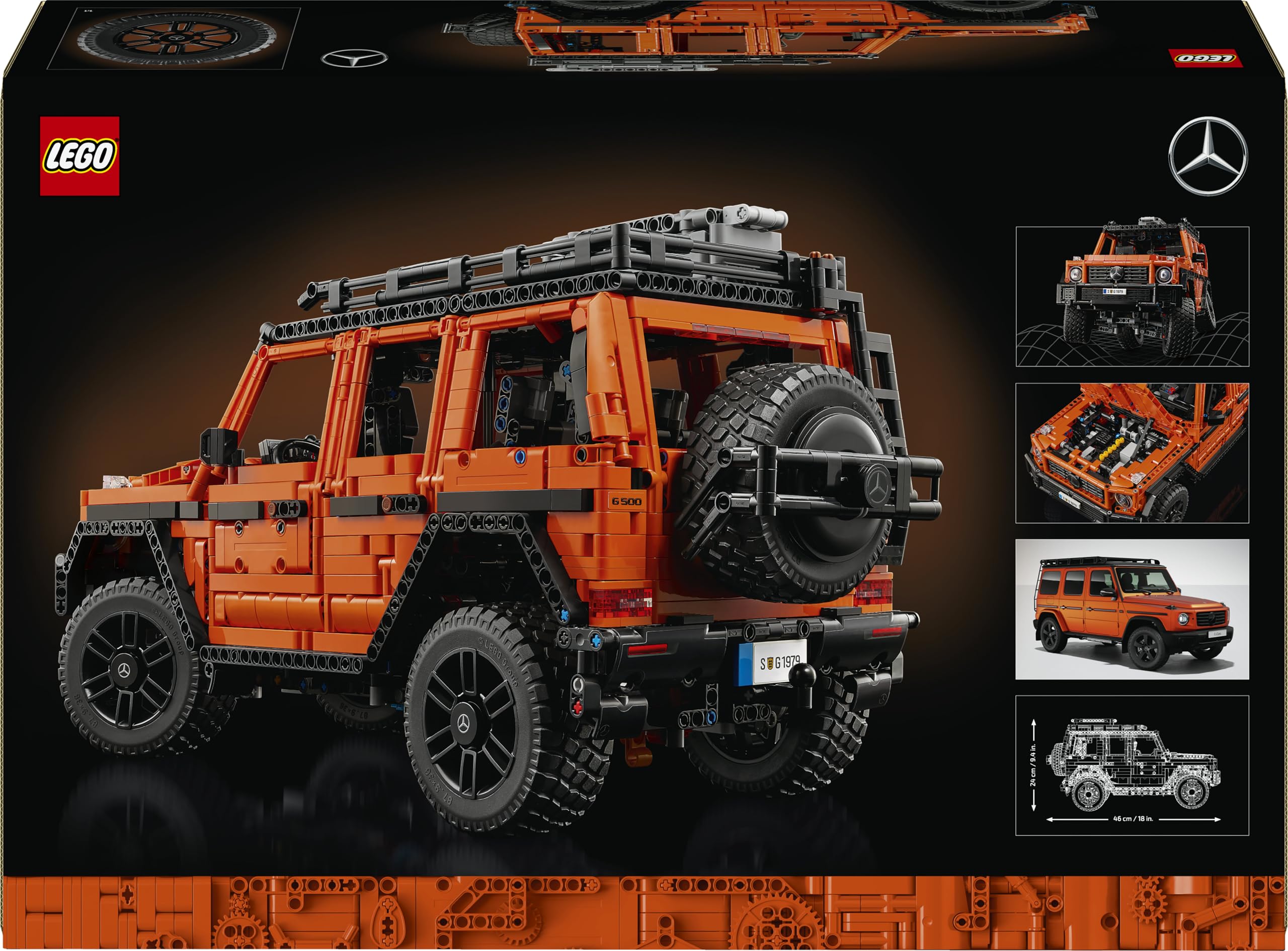 LEGO Technic Mercedes-Benz G 500 Professional Line, Bauset mit Auto-Modell der G-Klasse, Geschenk für Erwachsene, Luxusgeländewagen Set, Mercedes-Sammlerstück, Spielzeug-Auto 42177