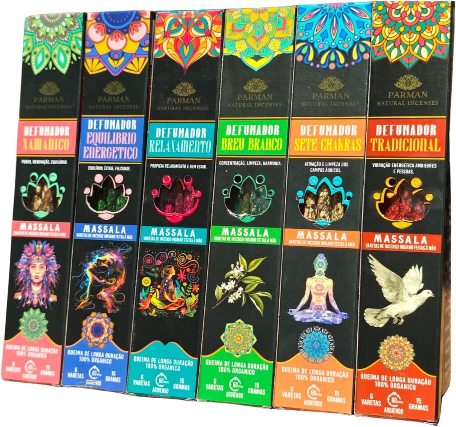 ORGANIC INCENSE MASSALA COLLECTION SMOKERS PARMAN 12CX