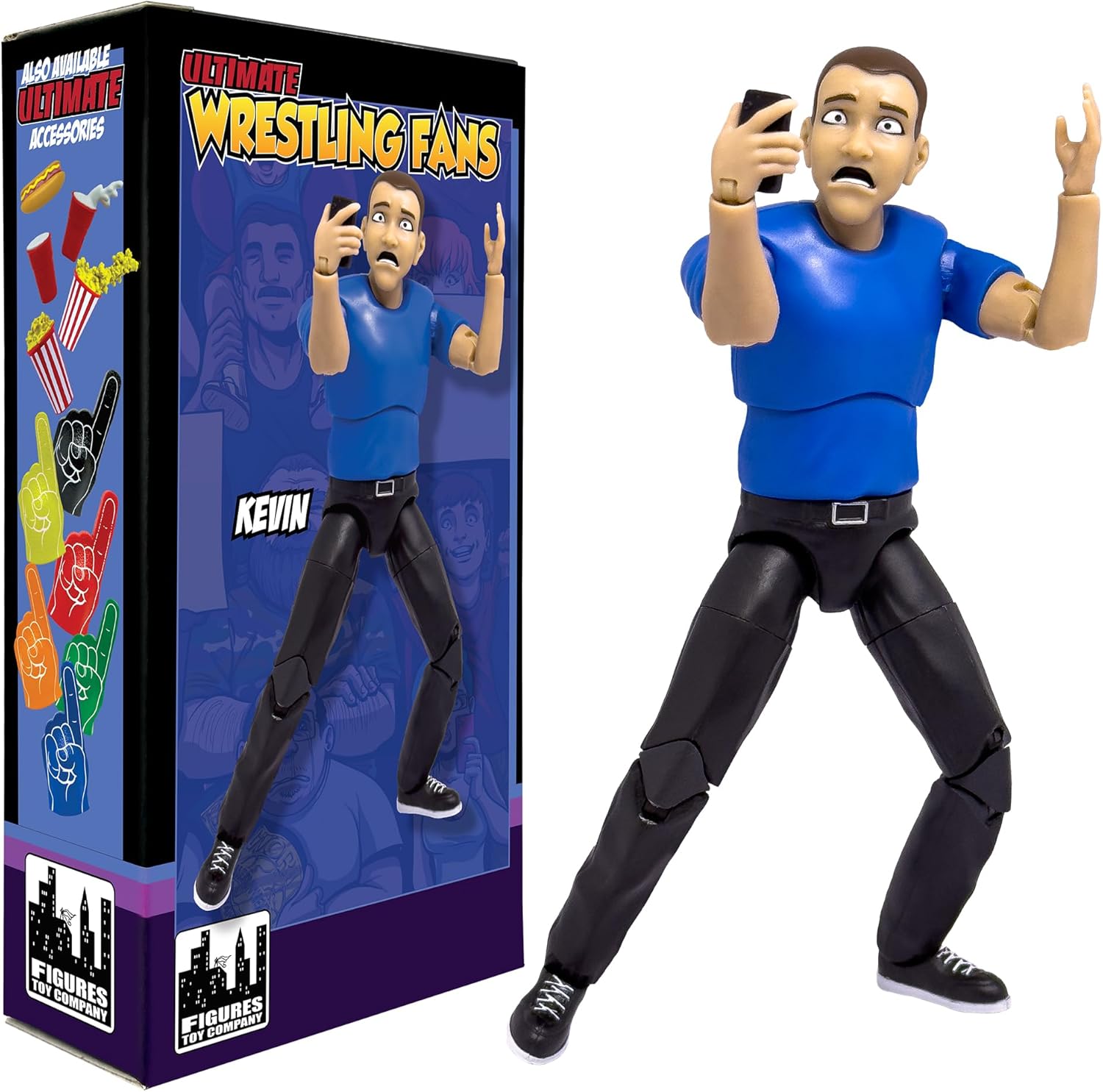 Ultimate Wrestling Crowd Fan Figures: Kevin