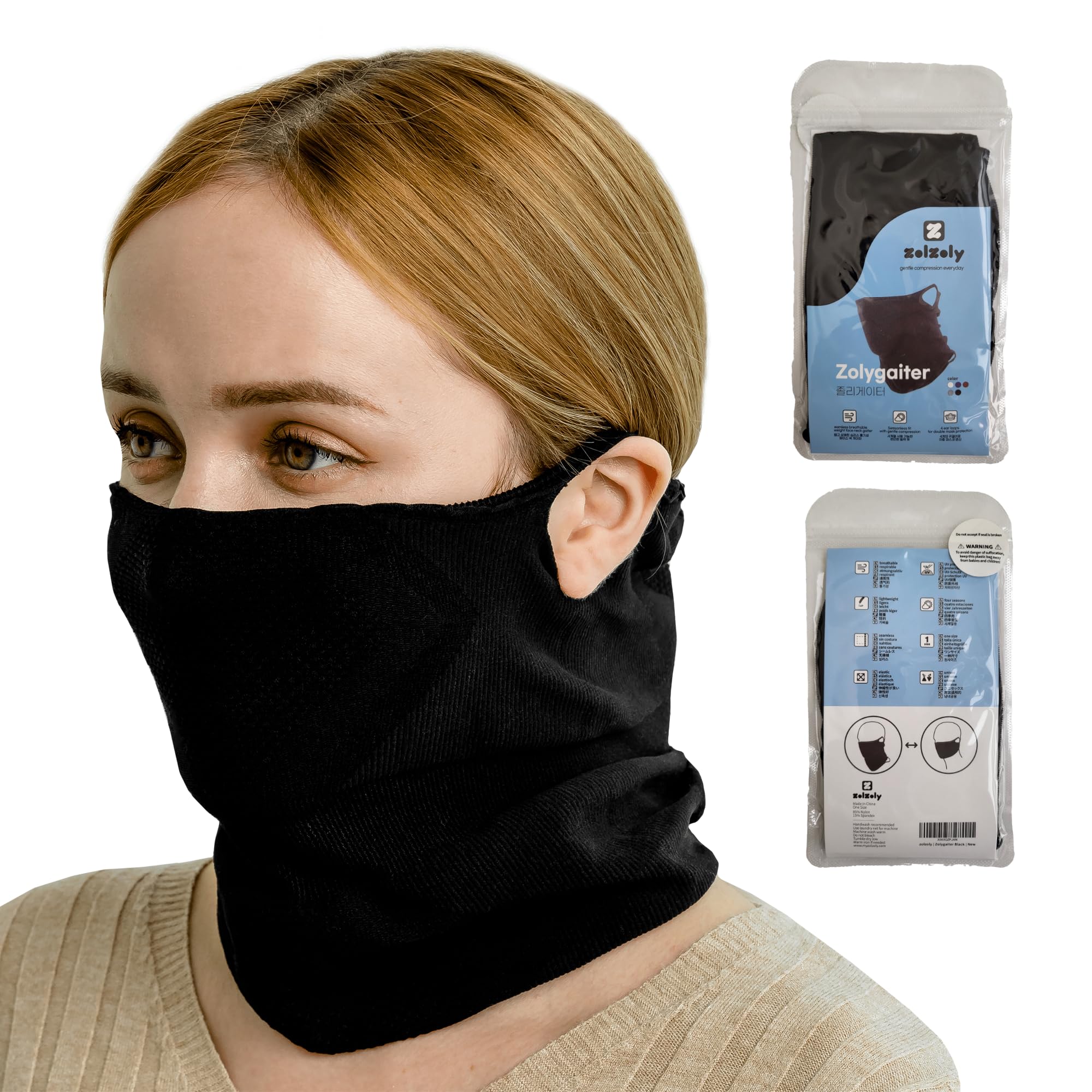 Face Neck Gaiter Balaclava Mask Running Wrap for Men Women | Seamless Seasonless UV Sun Protection |