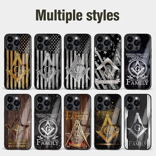 Miniatura 5 de Fundas masónicas para teléfono regalos de mampostería gratis para hombres iPhone 5 6 7 8 11 12 13 14 Pro Max Plus Mini Xr Xs Se Samsung S20 S21 S22