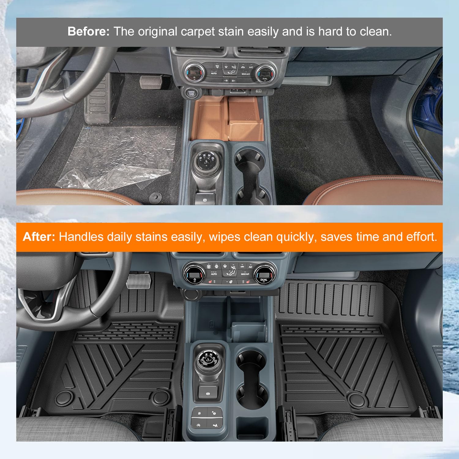 Powoq Gas Floor Mat Compatible With 2022-2025 Maverick Truck Bed - View #8