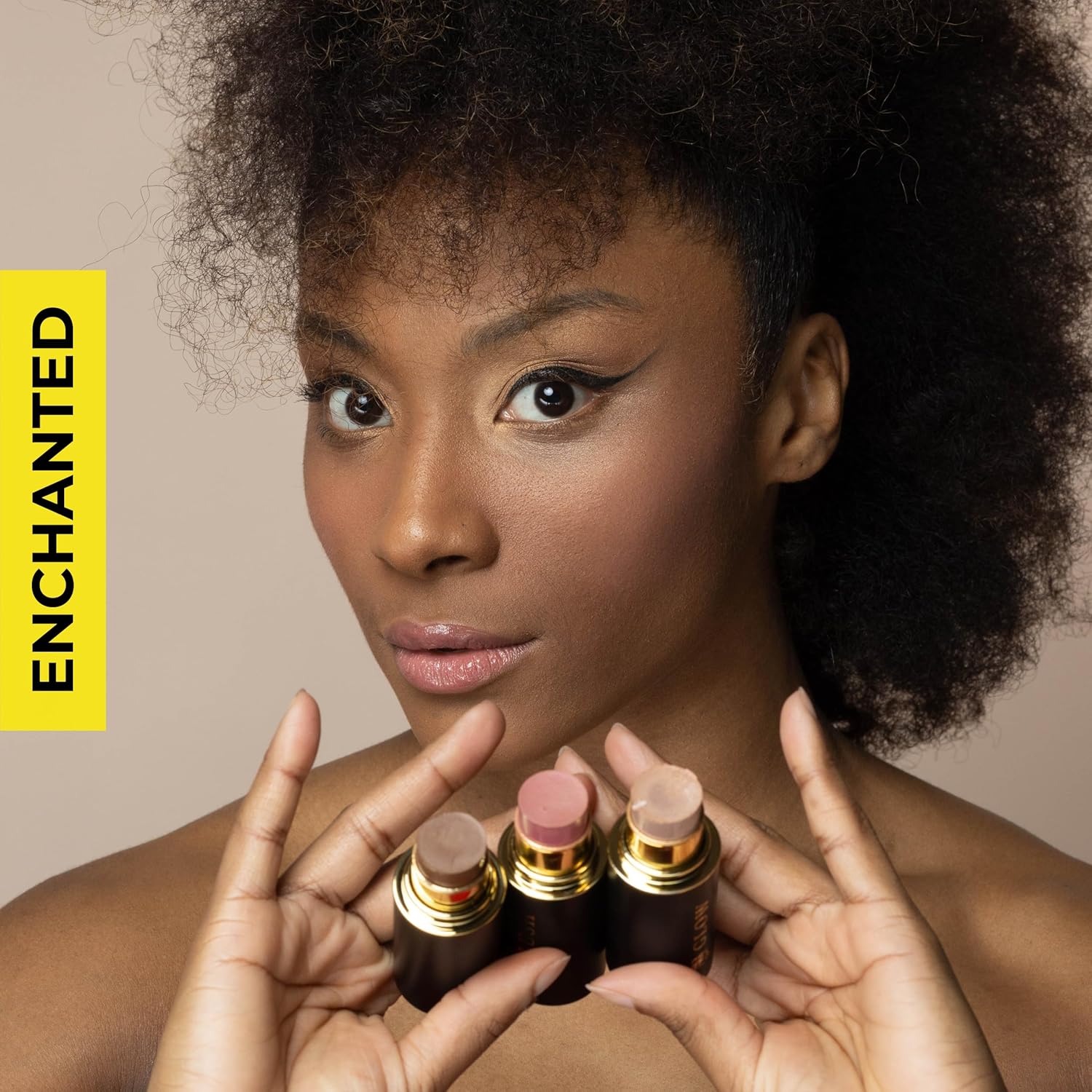 Cream Contour Stick Set – Blush, Bronzer & Highlighter Trio | Hydrating, Buildable, High-Pigment Makeup with Shea Butter & Vitamin E | Phoenix Beauty Gift Set (Enchanted) - Image 4