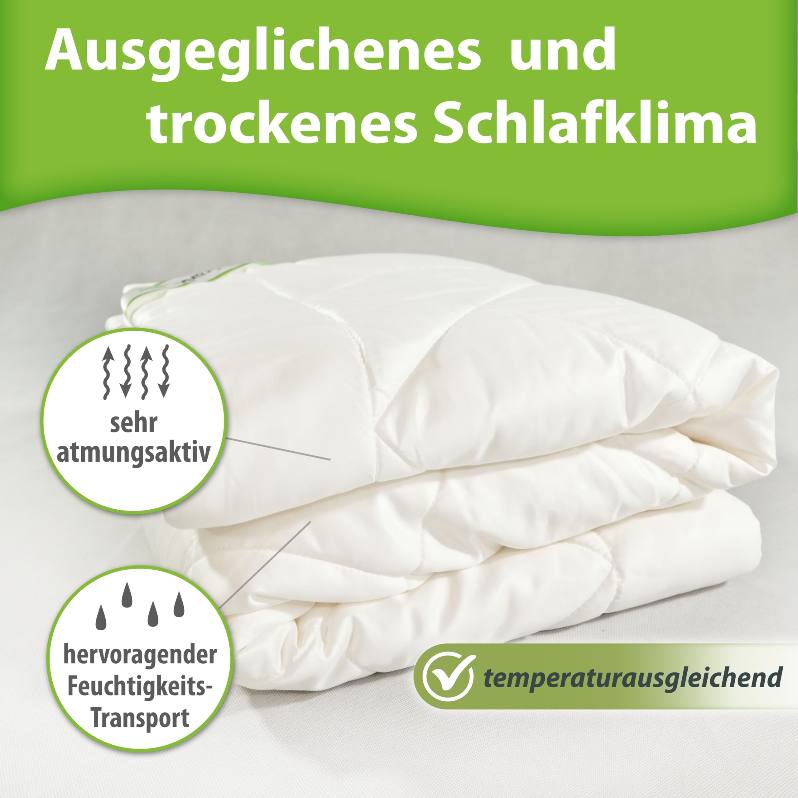 franknatur Sommerdecke Bettdecke 135x200 Lyocell Tencel Bezug Lyocell