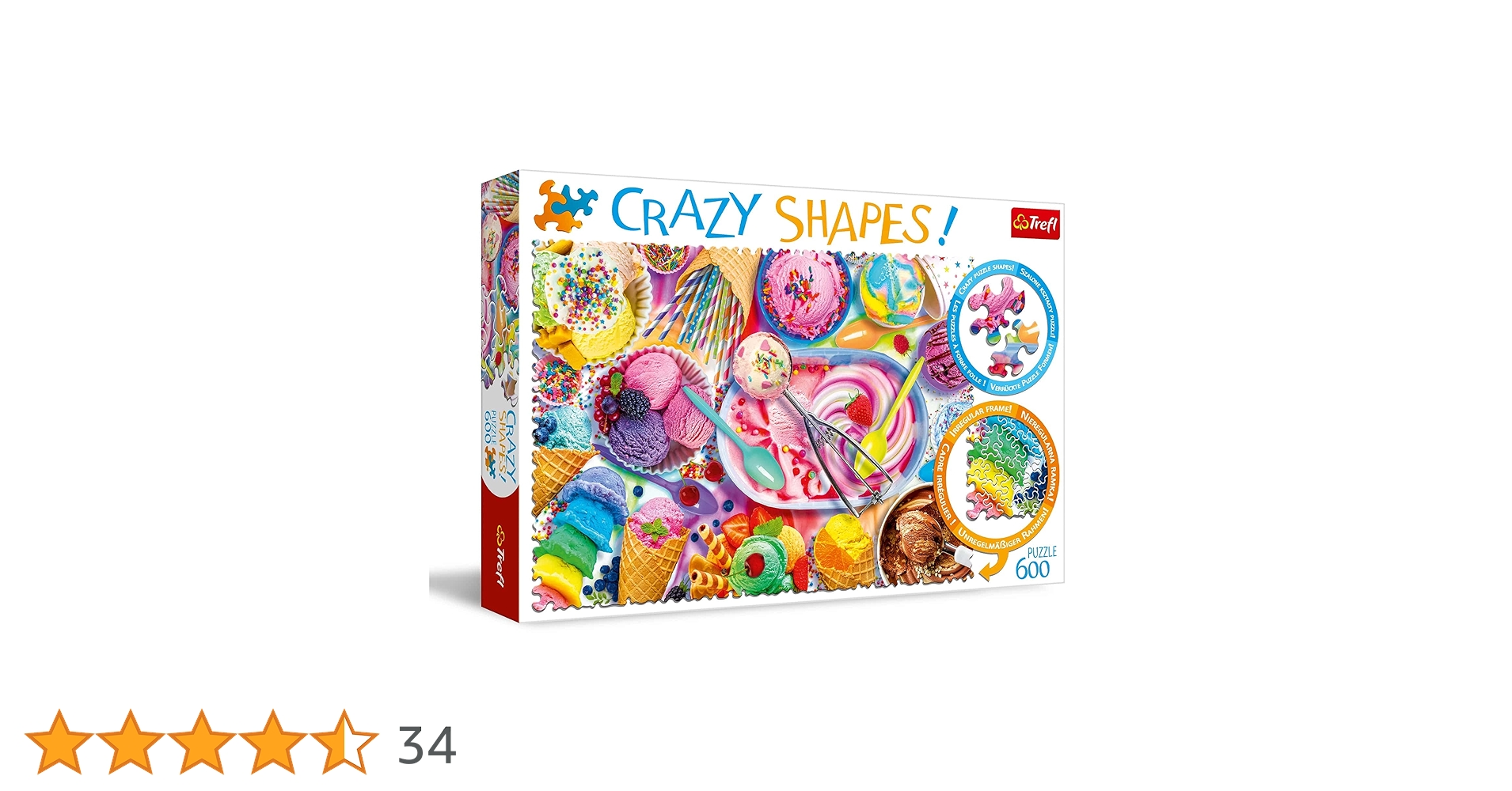 Trefl Słodkie Marzenie Puzzle 600 Elementów Crazy Shapes o