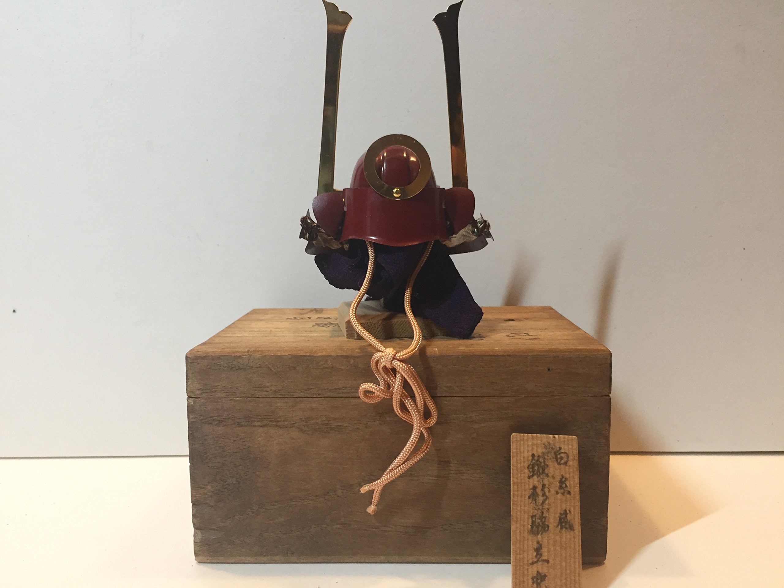 Amazon | 戦国武将【ミニ兜】 白糸威 鍬形脇立兜 変わり兜 五月人形 兜 