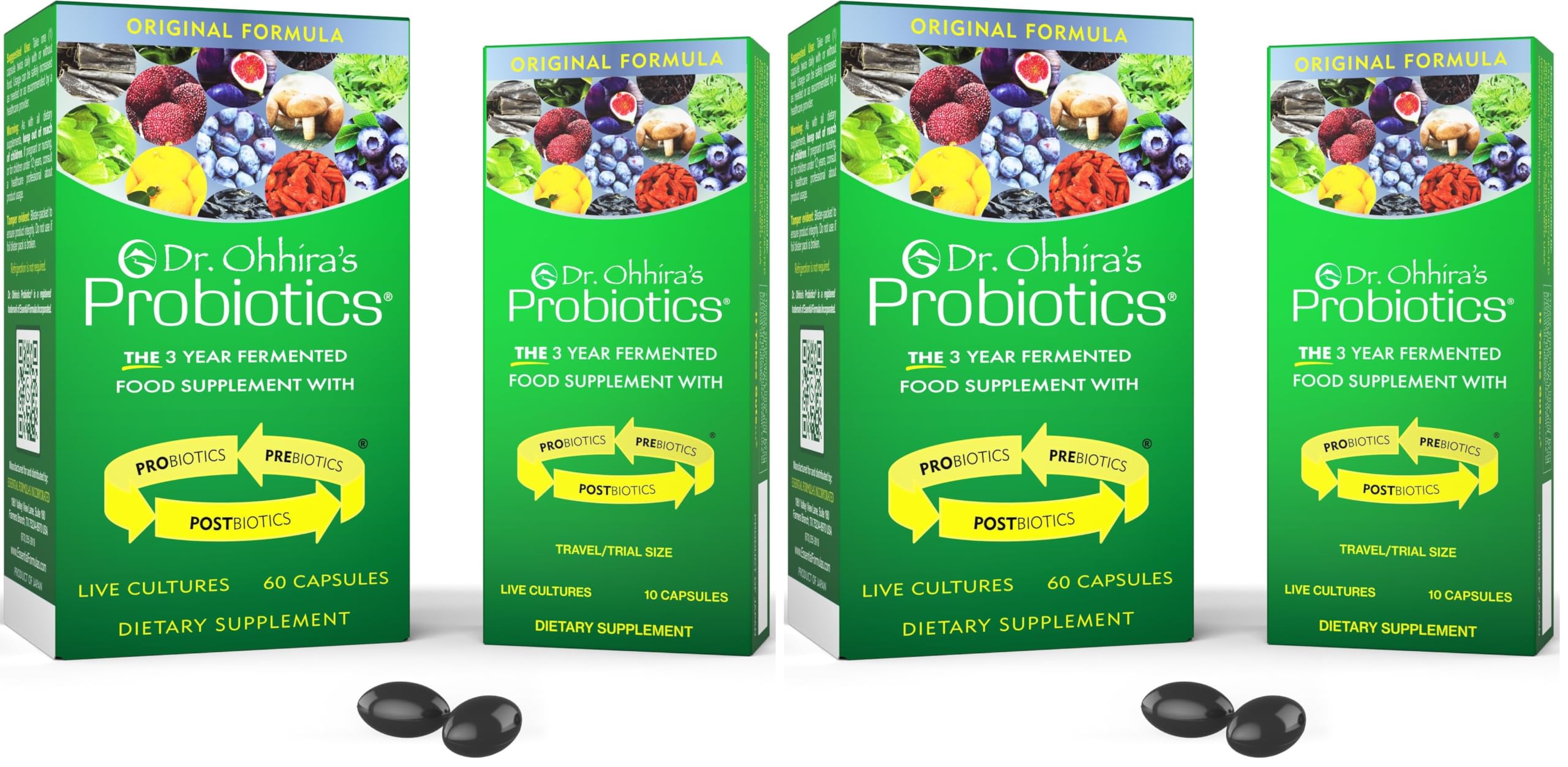 Dr. Ohhira's Probiotics, Original Formula, 60 Caps with Bonus 10 Capsule Travel Pack - 13 Probiotic Strains with Prebiotics and Postbiotics — Amazon image 7