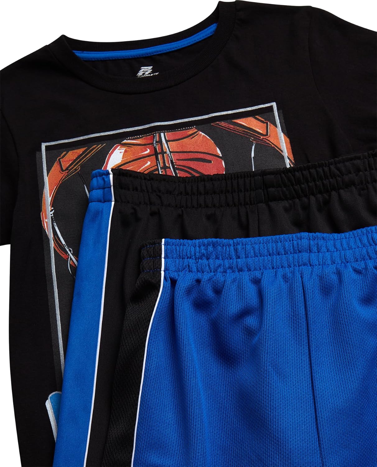 Pro Athlete Boys Pants Set - 3 Piece Active Short Sleeve Graphic Tees Athletic Shorts and Jogger Sweatpants for Boys - Image 3