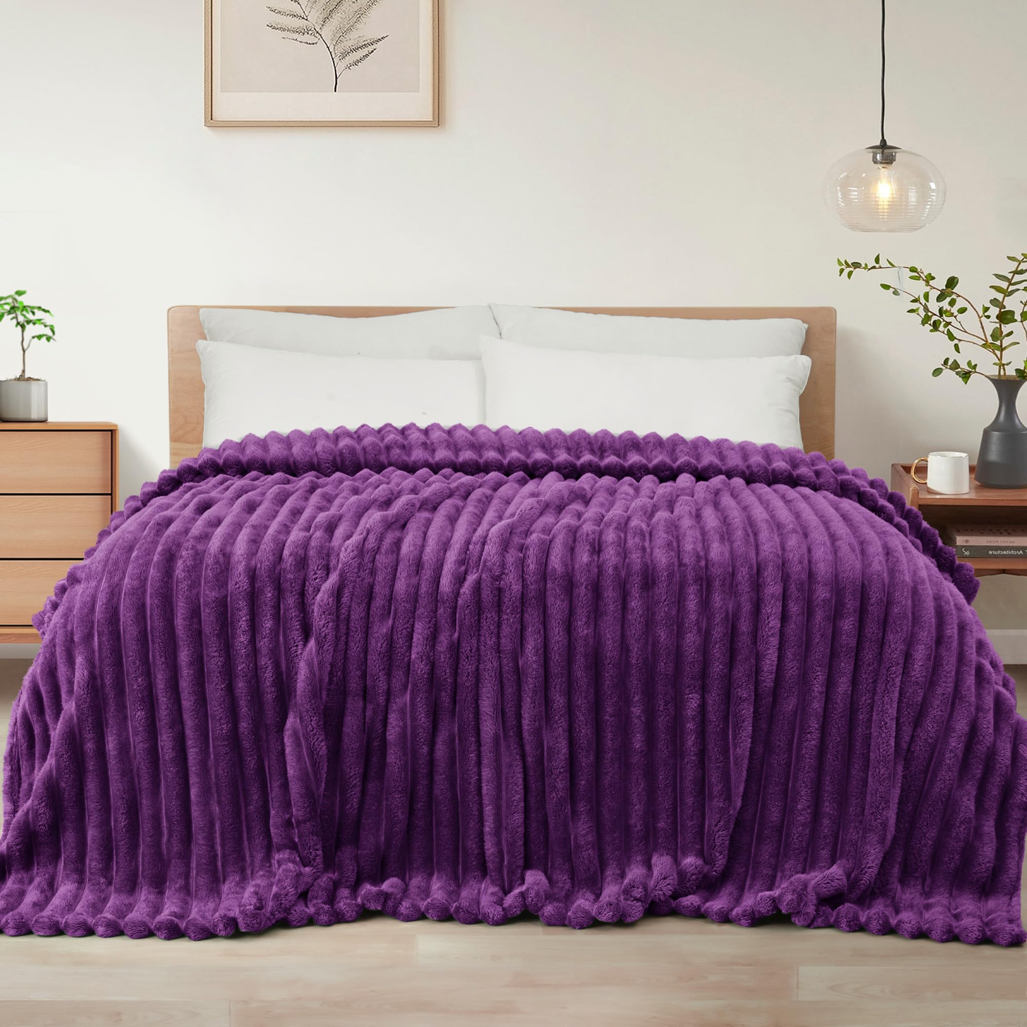 Exclusivo Mezcla Kuscheldecke Flauschig Fleecedecke Flanell Decke, Leichte und Warme Wohndecke Tagesdecke für Ganzjahreszeit