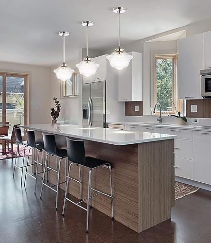 Miniatura 6 de JONATHAN Y JYL3517B Kurtz - Colgante LED de metal  cristal ajustable de 9.5 pulgadas, contemporáneo, transicional, regulable, comedor, sala de